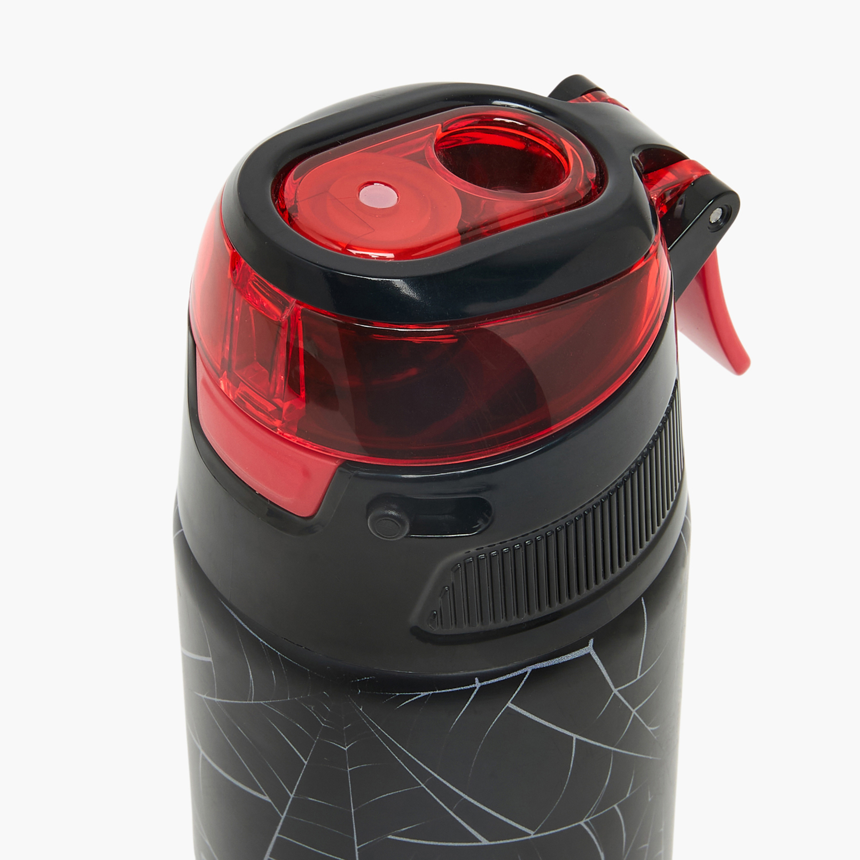 Spider-Man Print Stainless Steel Water Bottle with Spout and Carry Loop-school-waterbottles-image-4