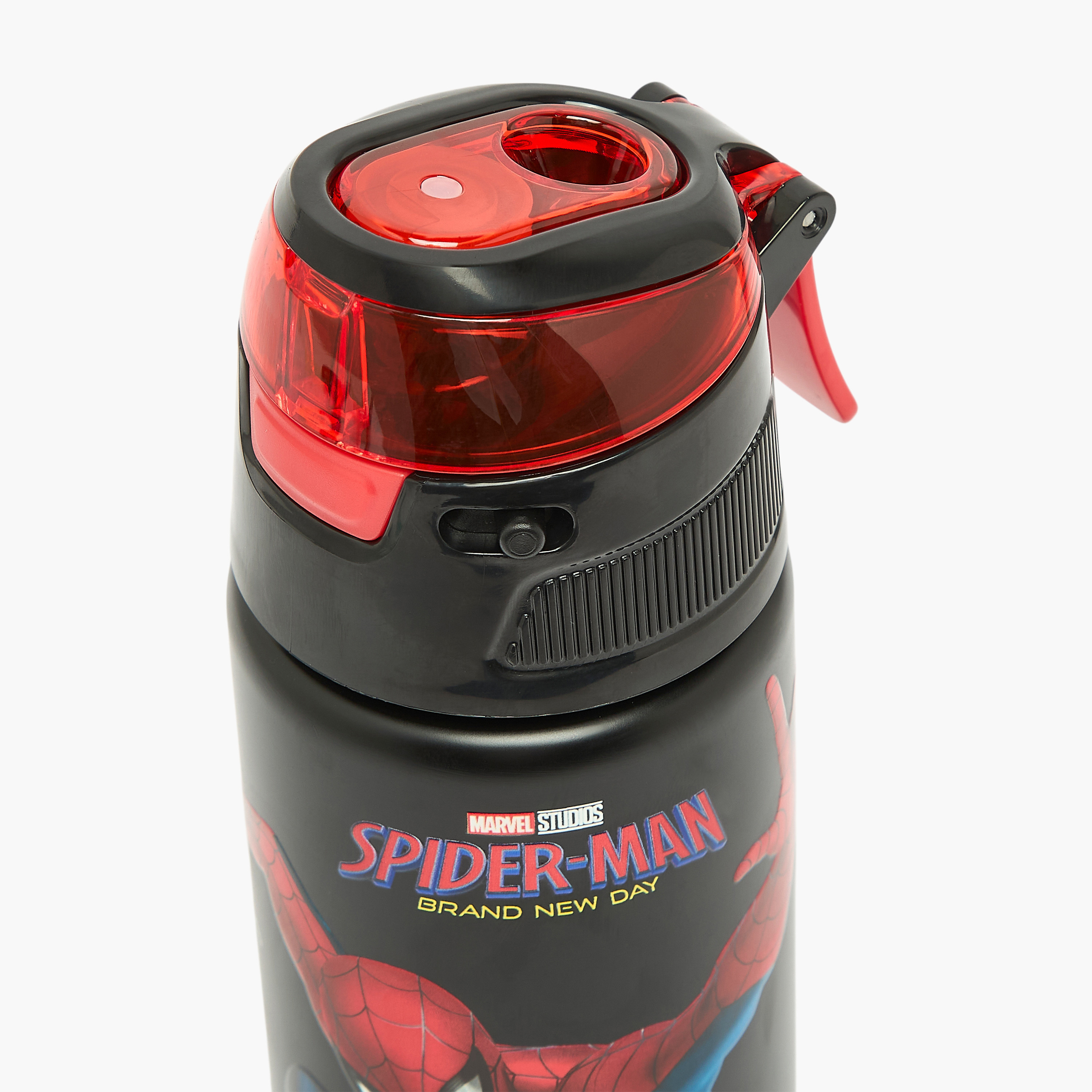قارورة مياه ستانلس ستيل بفوهة وغطاء حمل وطبعات سبايدر مان-school-waterbottles-image-4