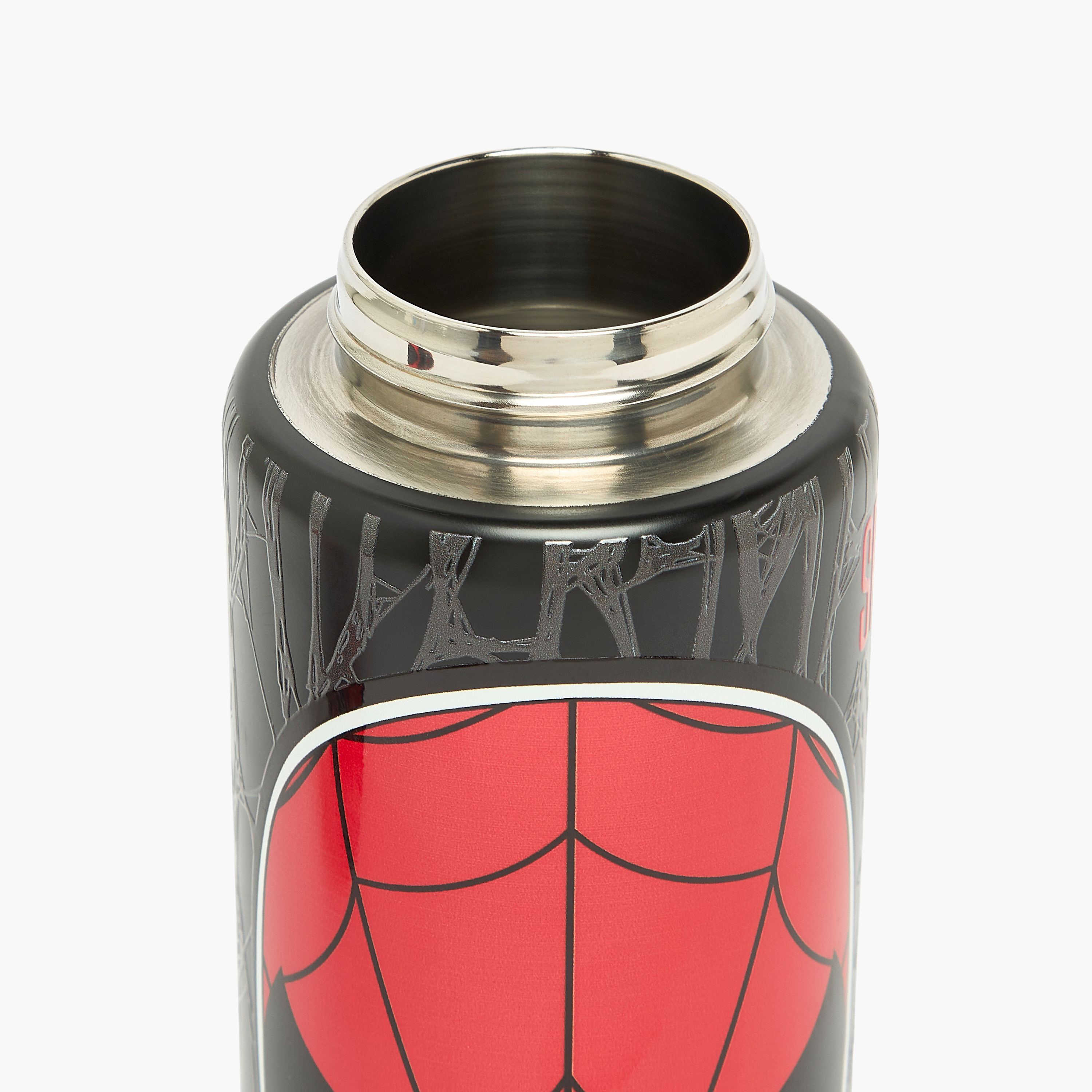 Spider-Man Print Stainless Steel Water Bottle with Spout and Carry Lid-school-waterbottles-image-5