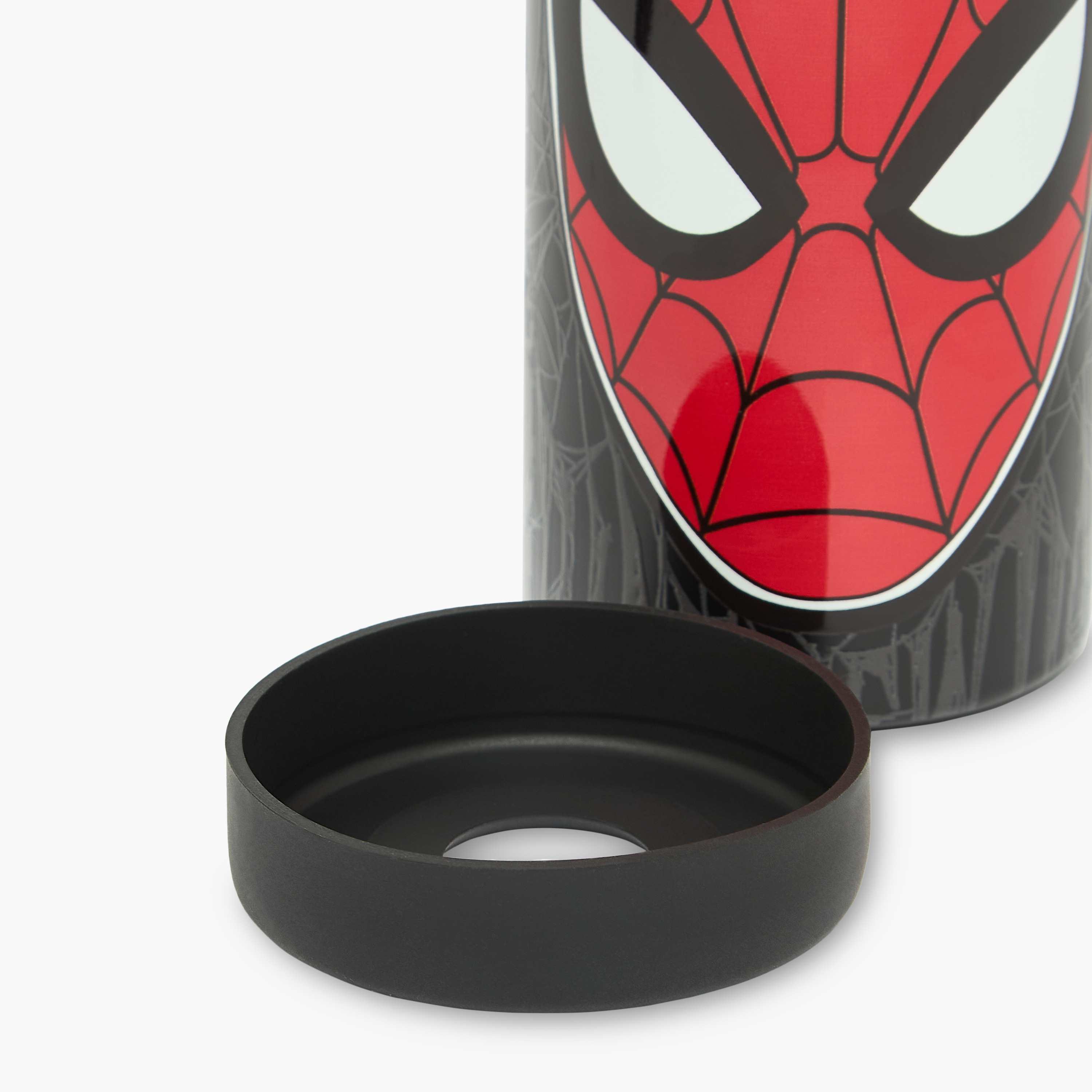 Spider-Man Print Stainless Steel Water Bottle with Spout and Carry Lid-school-waterbottles-image-8