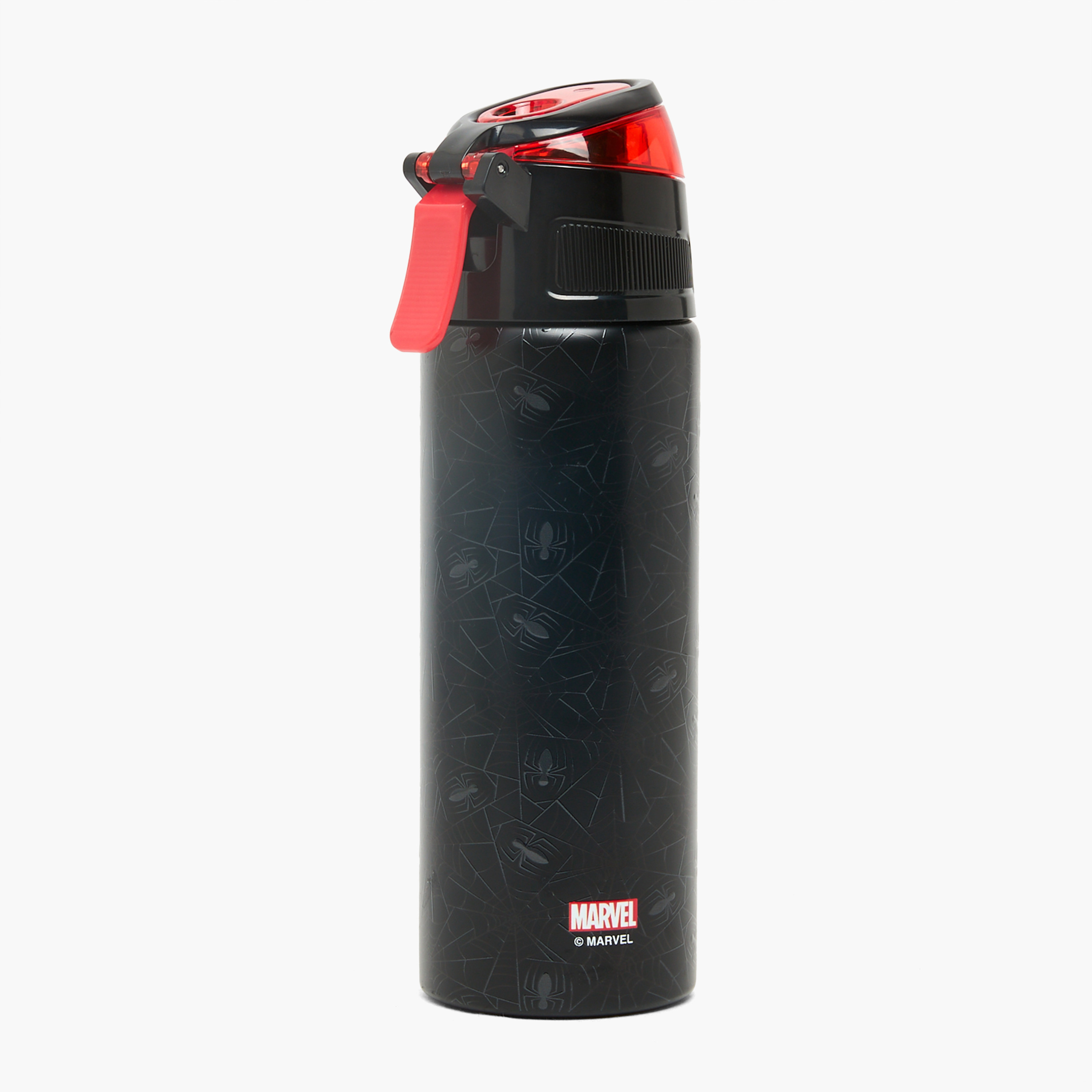 قارورة مياه ستانليس ستيل بفوهة وحلقة حمل وطبعات سبايدرمان-school-waterbottles-image-3