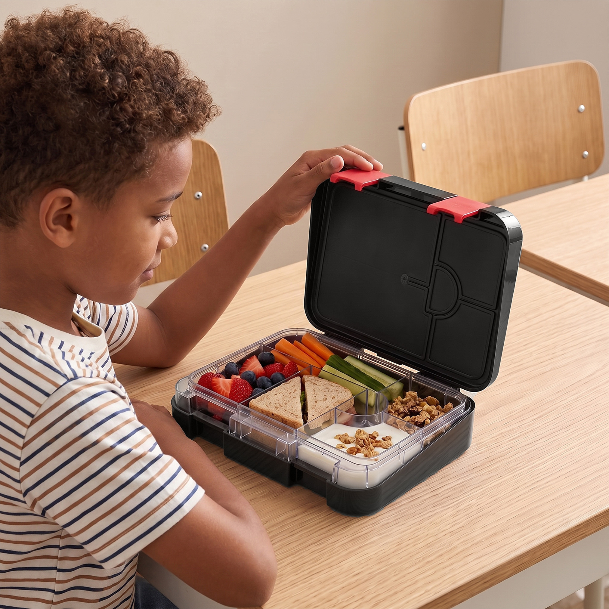Spider-Man Print Lunch Box for Boys with Compartments - 1 L-school-lunchessentials-lunchboxes-image-3
