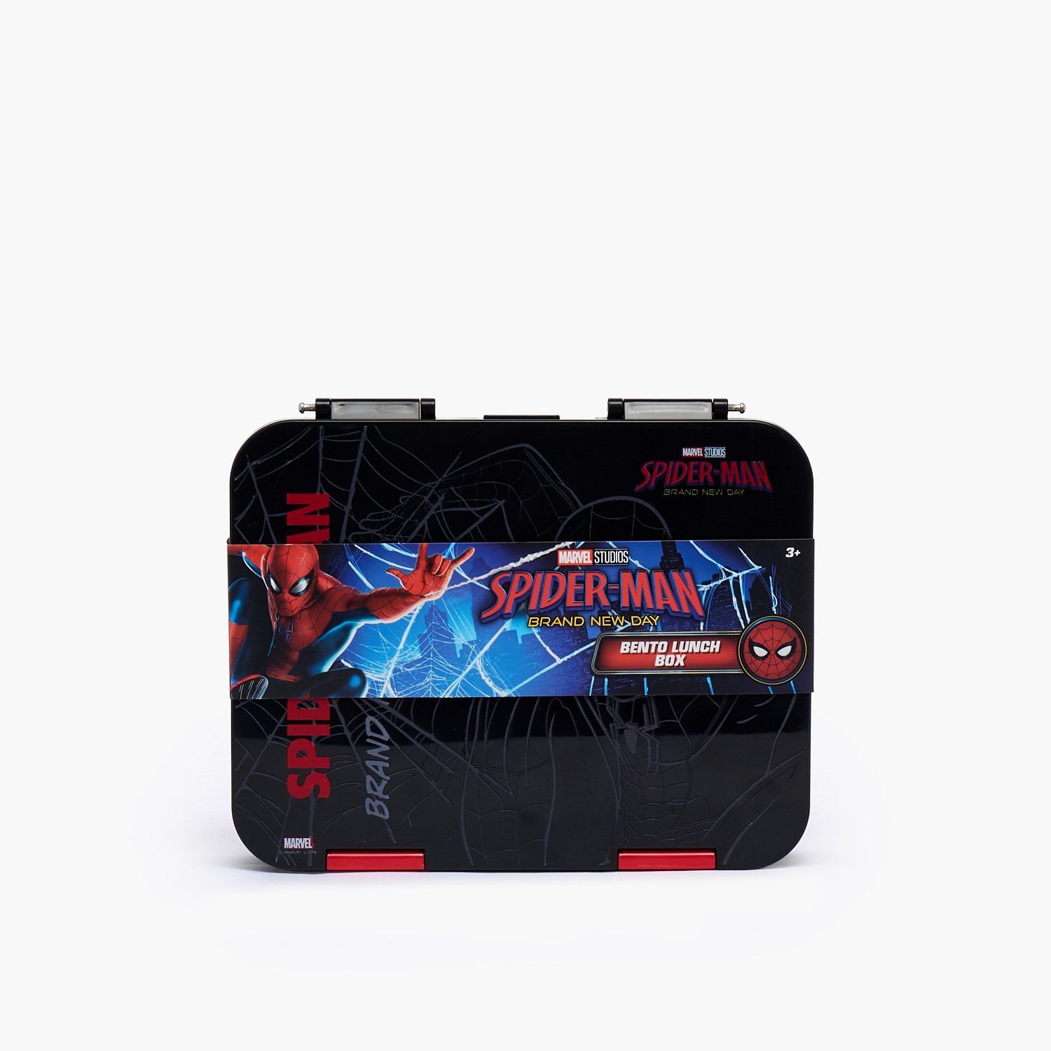 صندوق غداء بينتو بطبعات سبايدر مان بغطاء وبمشابك إغلاق للأولاد-school-lunchessentials-lunchboxes-image-12