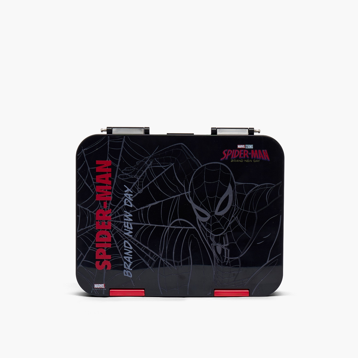 صندوق غداء بينتو بطبعات سبايدر مان بغطاء وبمشابك إغلاق للأولاد-school-lunchessentials-lunchboxes-image-4