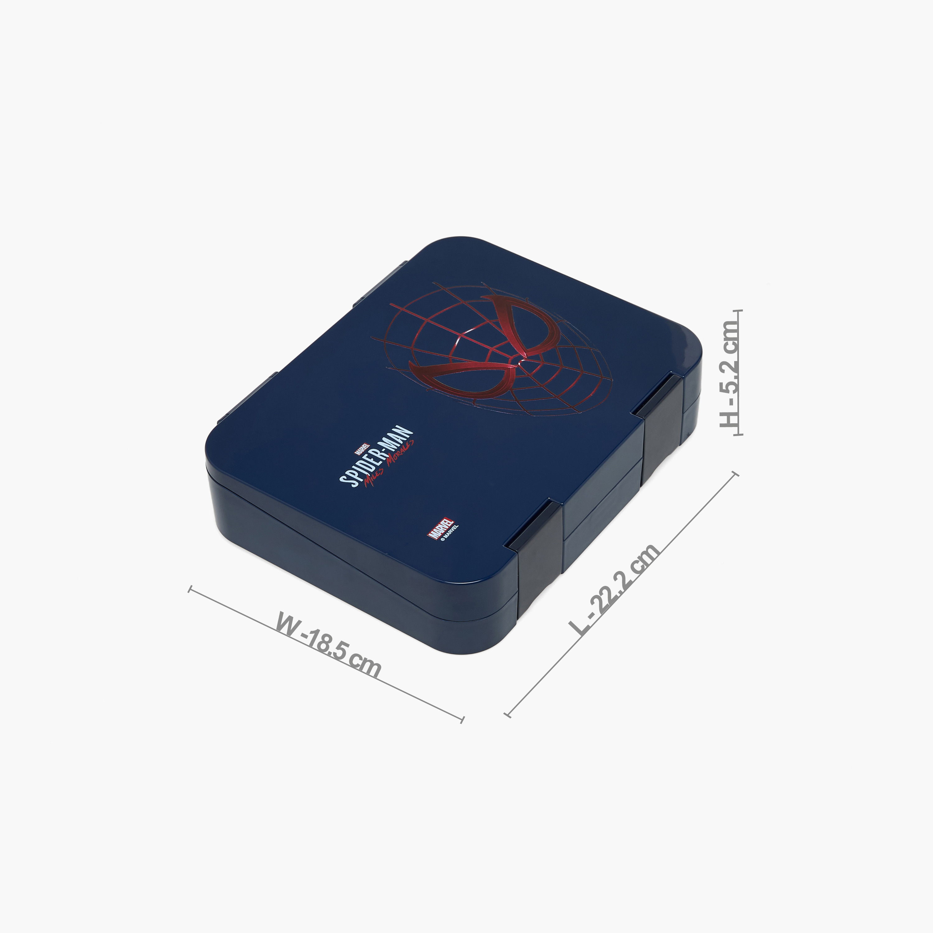 صندوق غداء بينتو بطبعات سبايدرمان للأولاد بغطاء بقفل بمشبك إغلاق - 1 لتر-school-lunchessentials-lunchboxes-image-11
