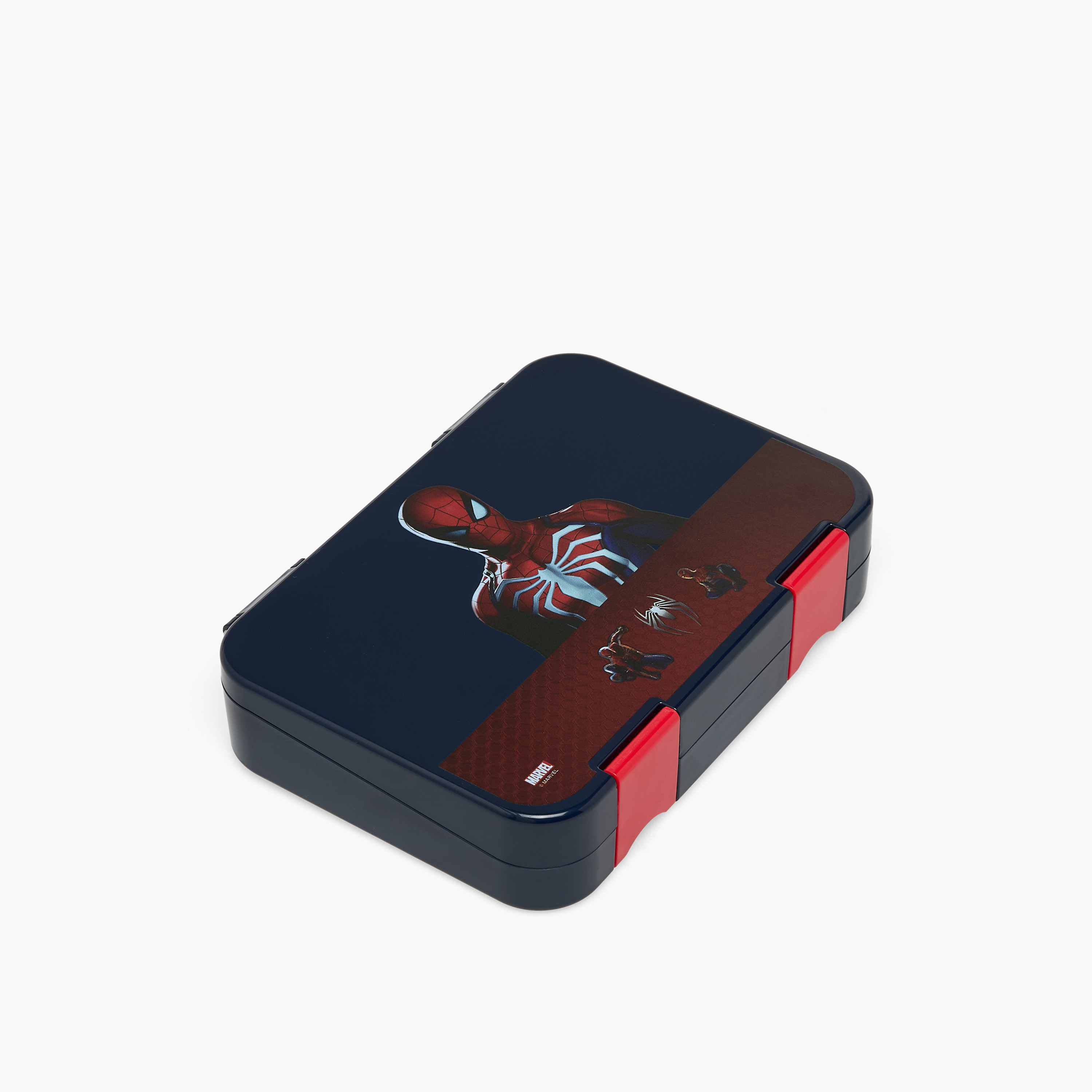 Spider-Man Print Bento Lunch Box for Boys with Clip Lock Lid - 750 ml-school-lunchessentials-lunchboxes-image-1