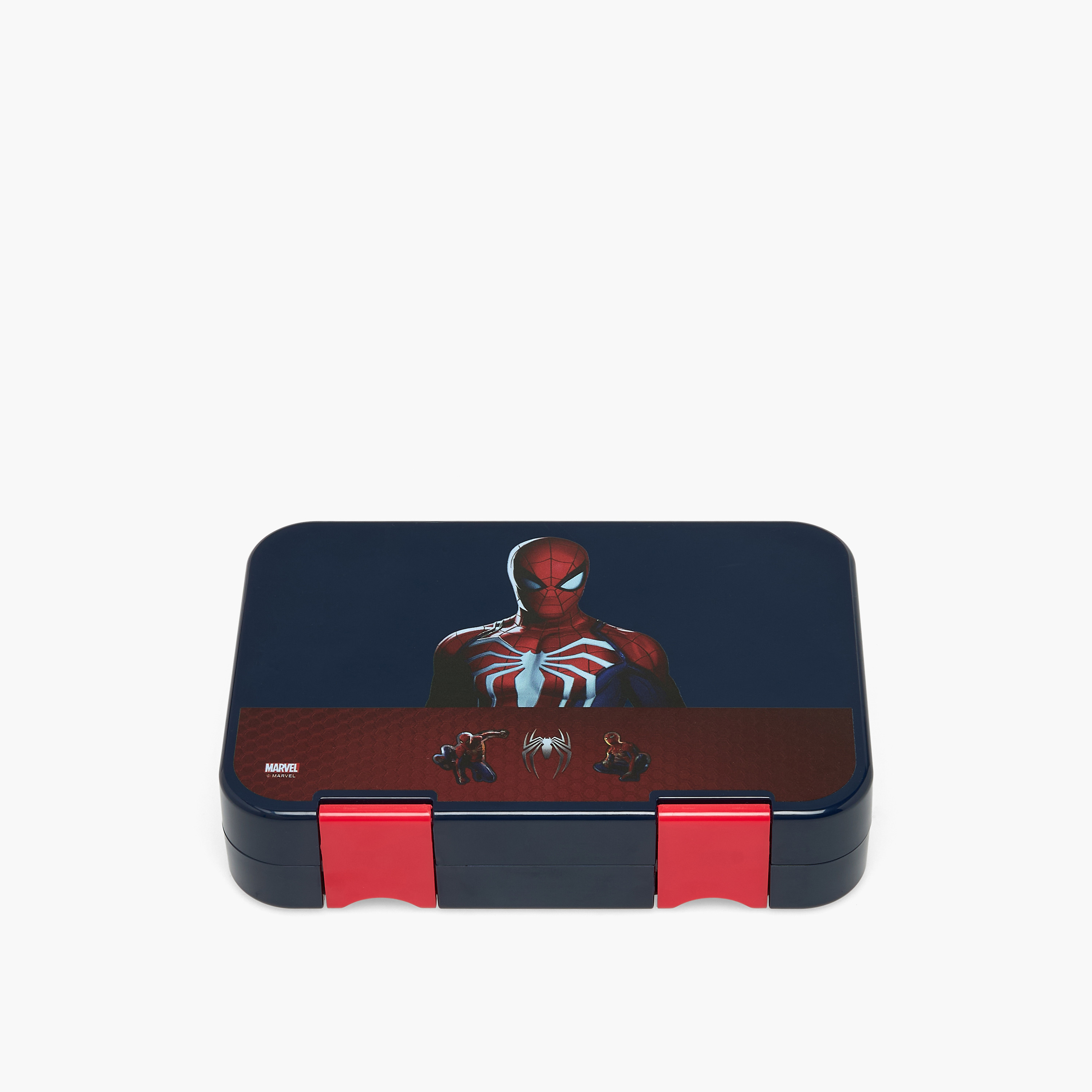 Spider-Man Print Bento Lunch Box for Boys with Clip Lock Lid - 750 ml-school-lunchessentials-lunchboxes-image-2