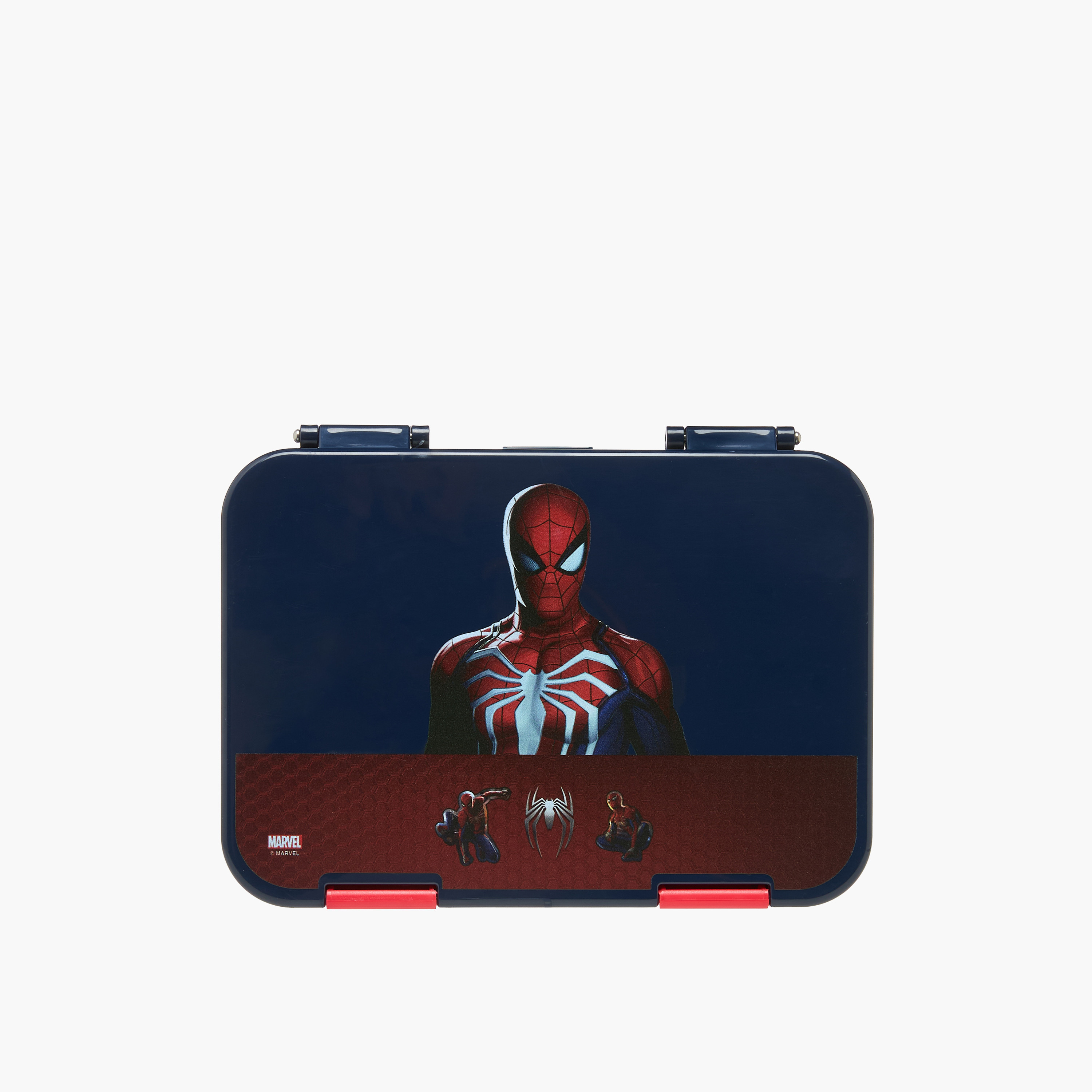 Spider-Man Print Bento Lunch Box for Boys with Clip Lock Lid - 750 ml-school-lunchessentials-lunchboxes-image-4
