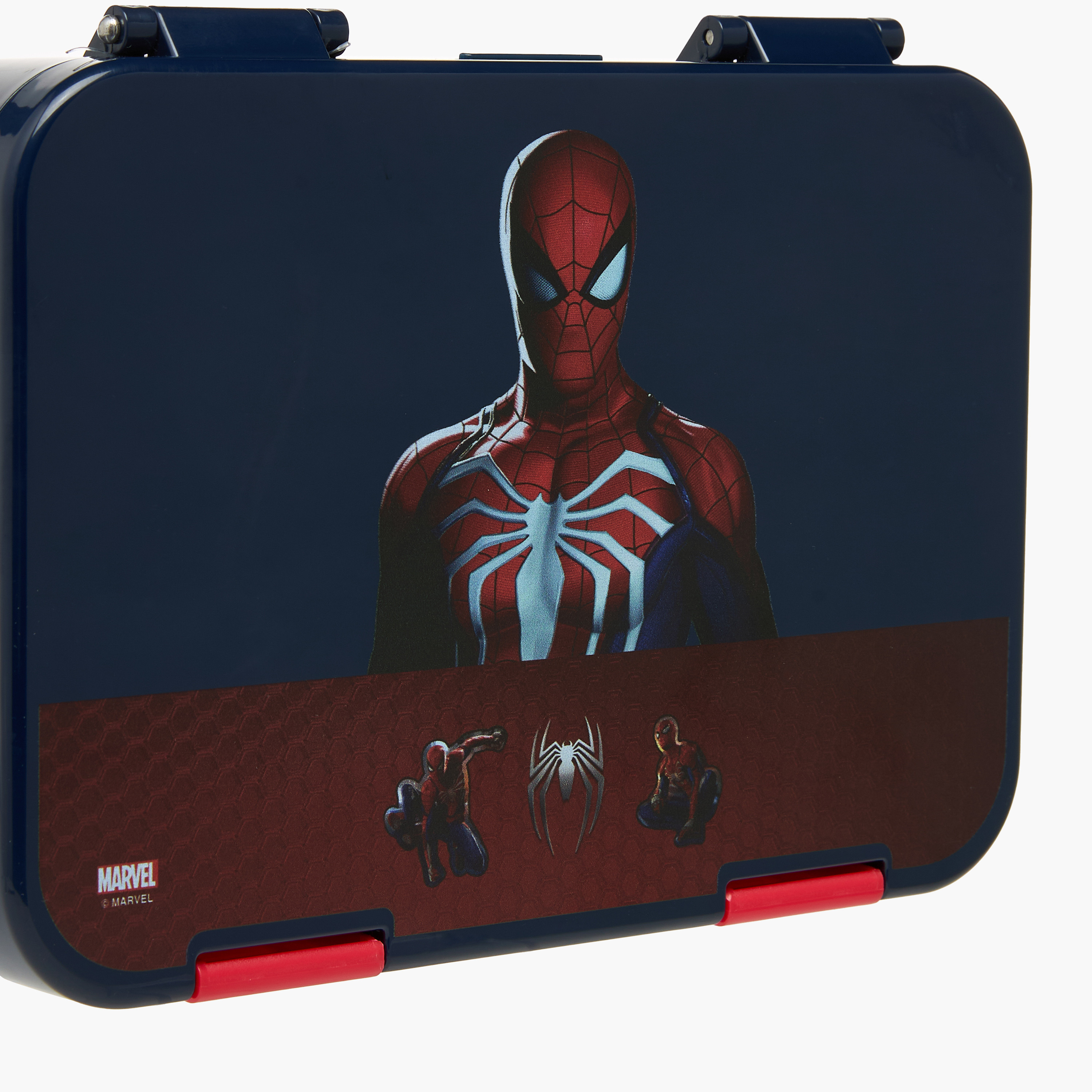 Spider-Man Print Bento Lunch Box for Boys with Clip Lock Lid - 750 ml-school-lunchessentials-lunchboxes-image-5