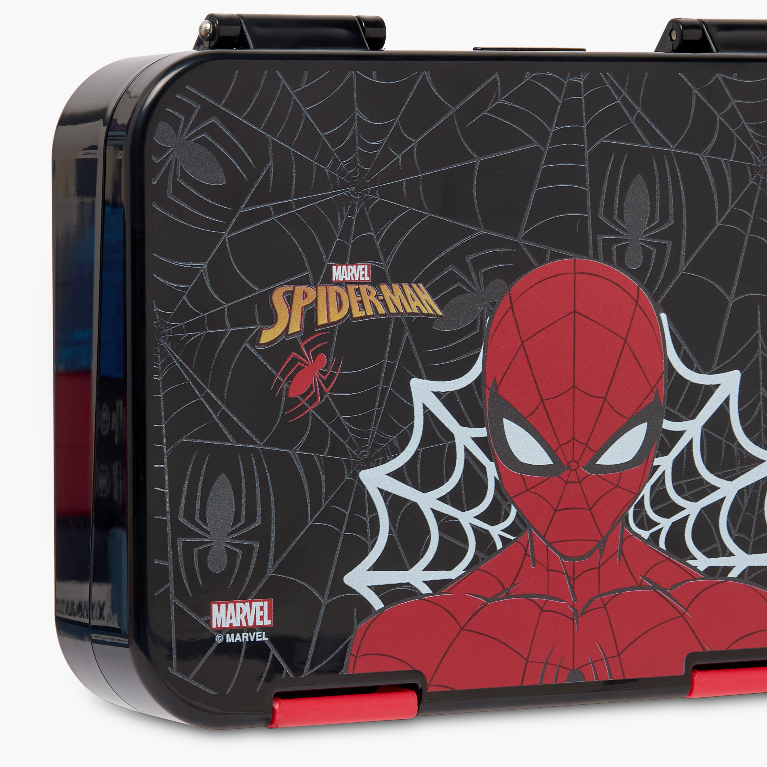 صندوق غداء بينتو بطبعة سبايدر مان للأولاد بغطاء قفل مشبك - 750 مل-school-lunchessentials-lunchboxes-image-4