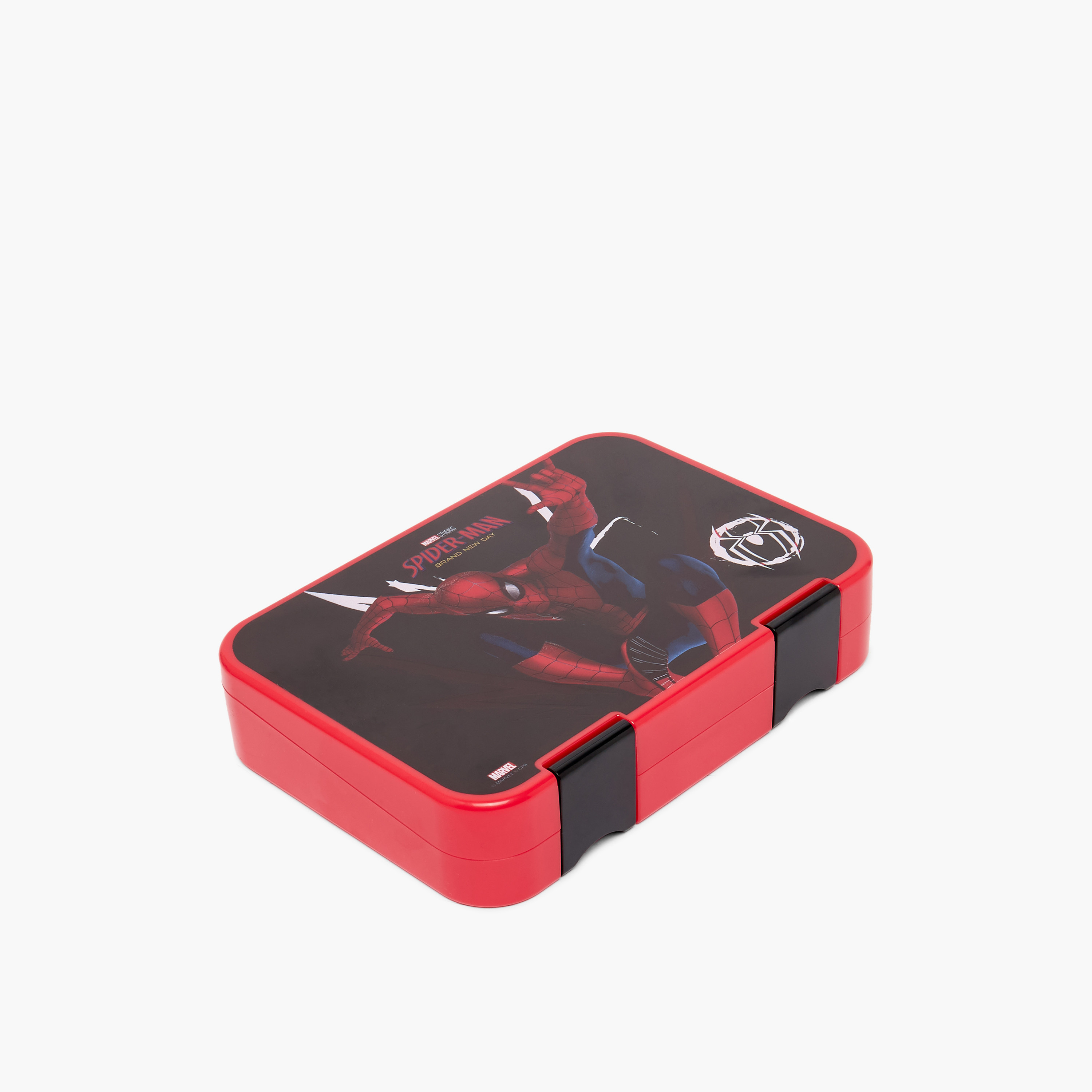Spider-Man Print Bento Lunch Box for Boys with Clip Lock Lid-school-lunchessentials-lunchboxes-image-10