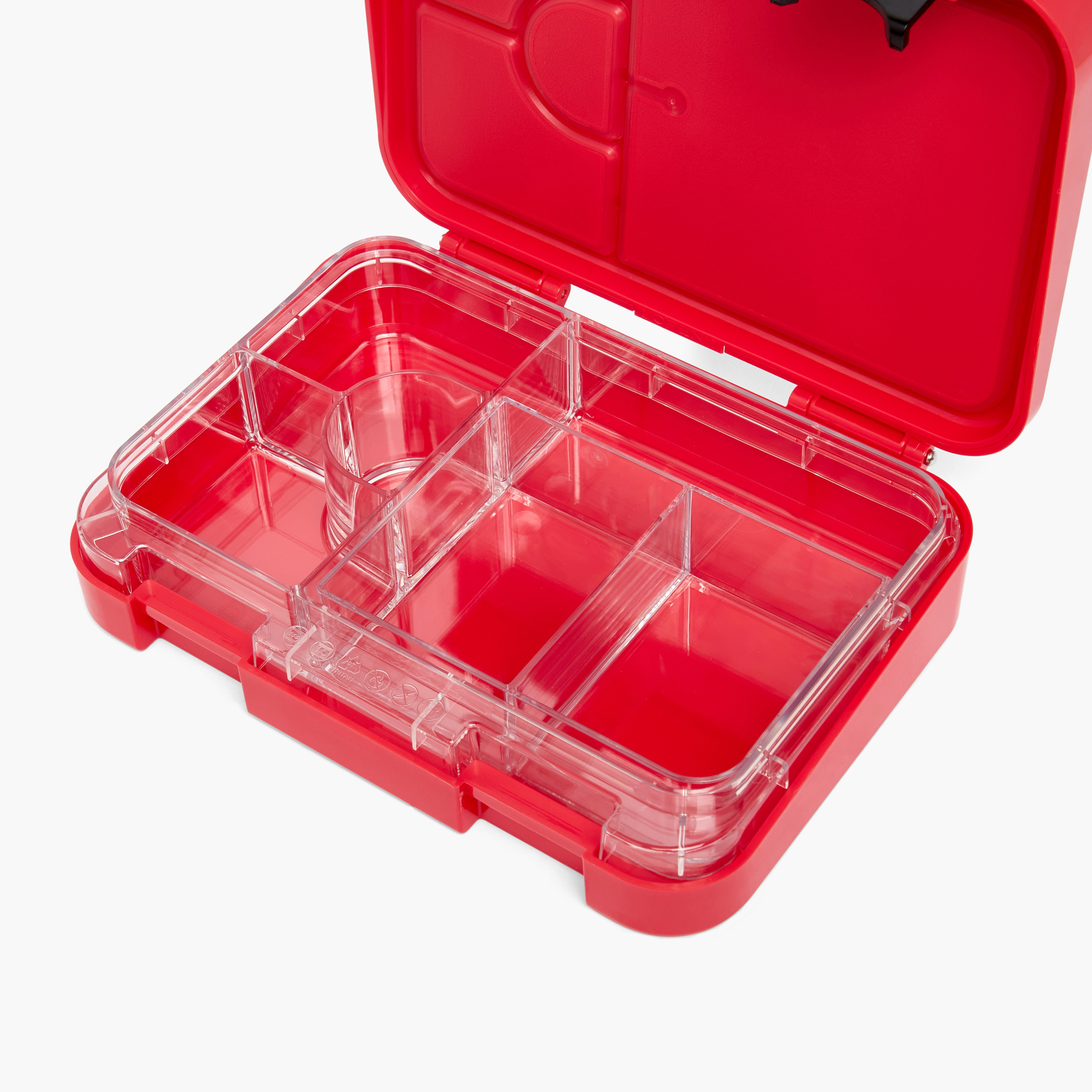 Spider-Man Print Bento Lunch Box for Boys with Clip Lock Lid-school-lunchessentials-lunchboxes-image-8