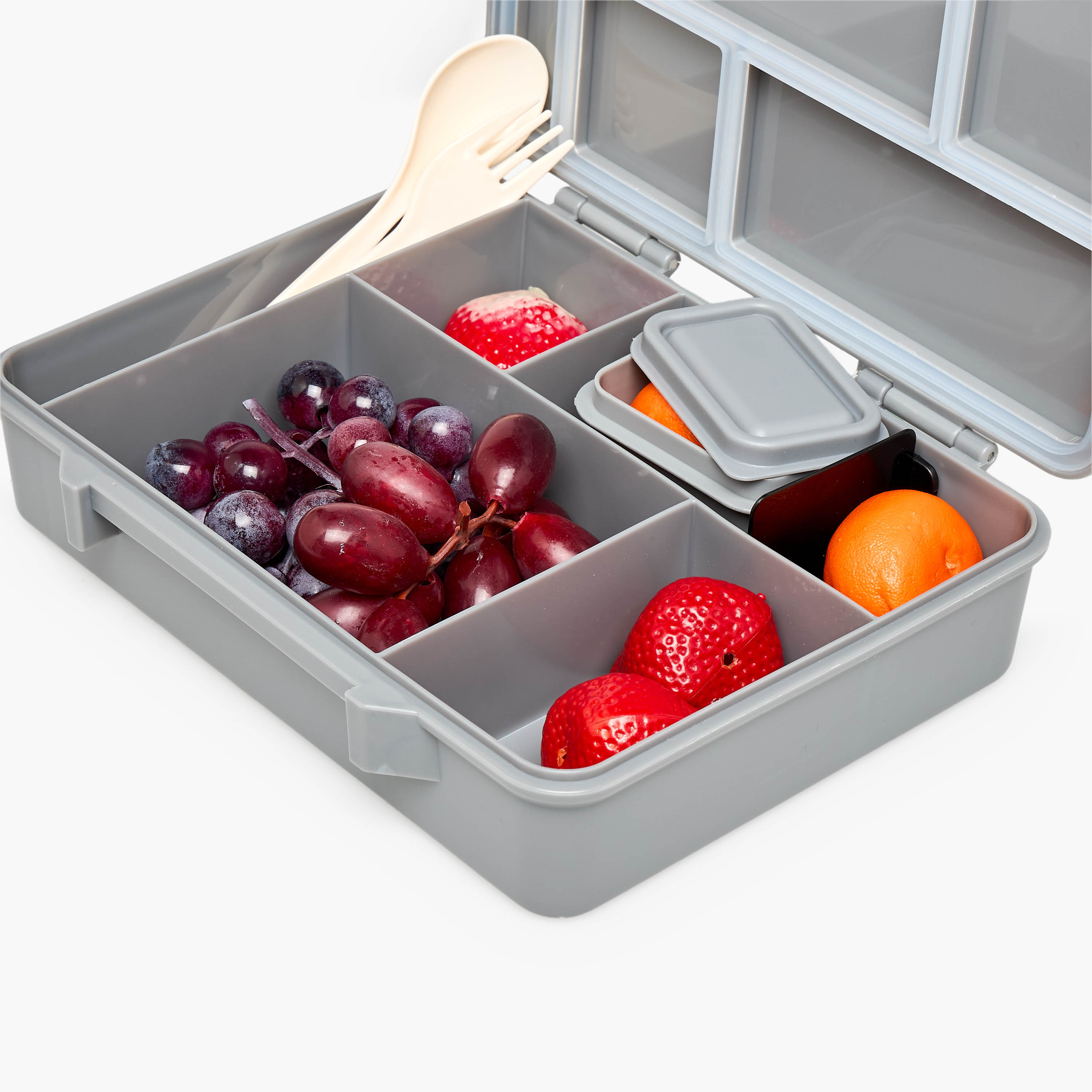 Spider-Man Print Bento Lunch Box for Boys with Cutlery-school-lunchessentials-lunchboxes-image-9