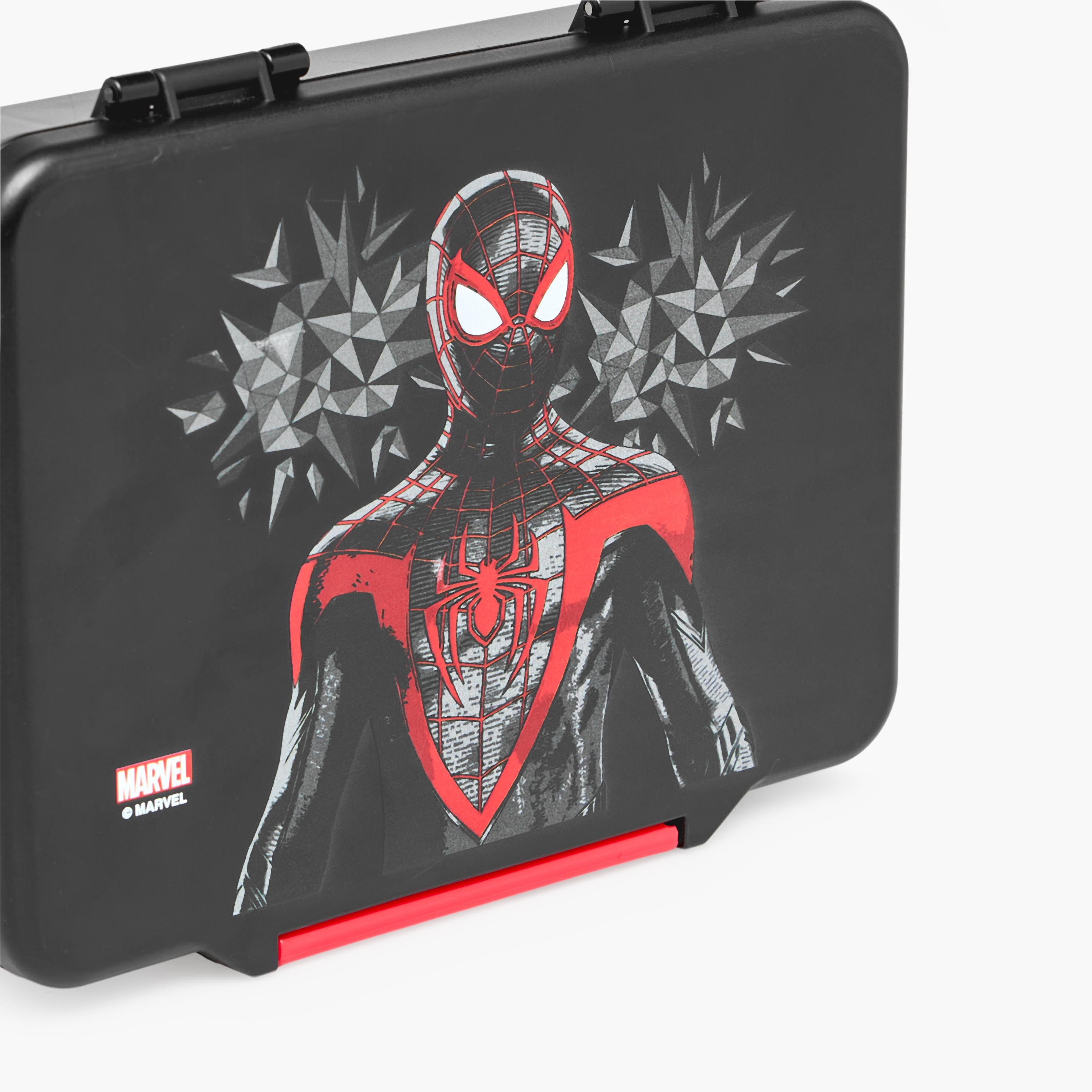 Spider-Man Print Bento Lunch Box for Boys with Cutlery - 1.2 L-school-lunchessentials-lunchboxes-image-4