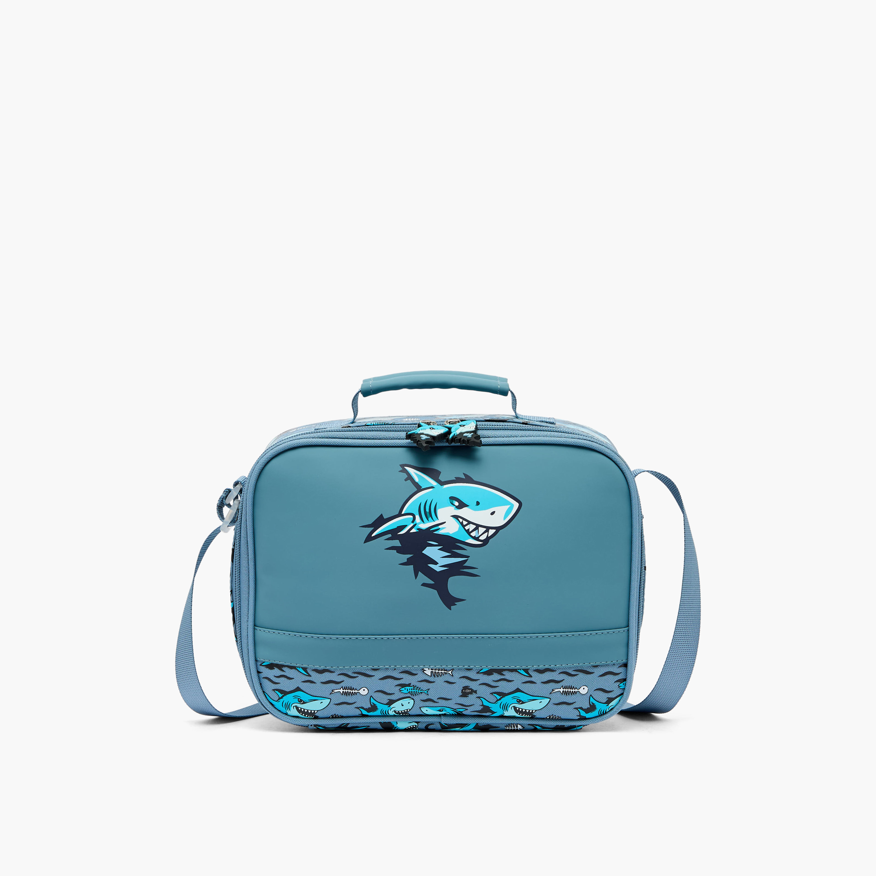 شنطة غداء عازلة للحرارة بطبعات للأولاد 5-8 سنوات من جونيورز-school-lunchessentials-lunchbags-image-1