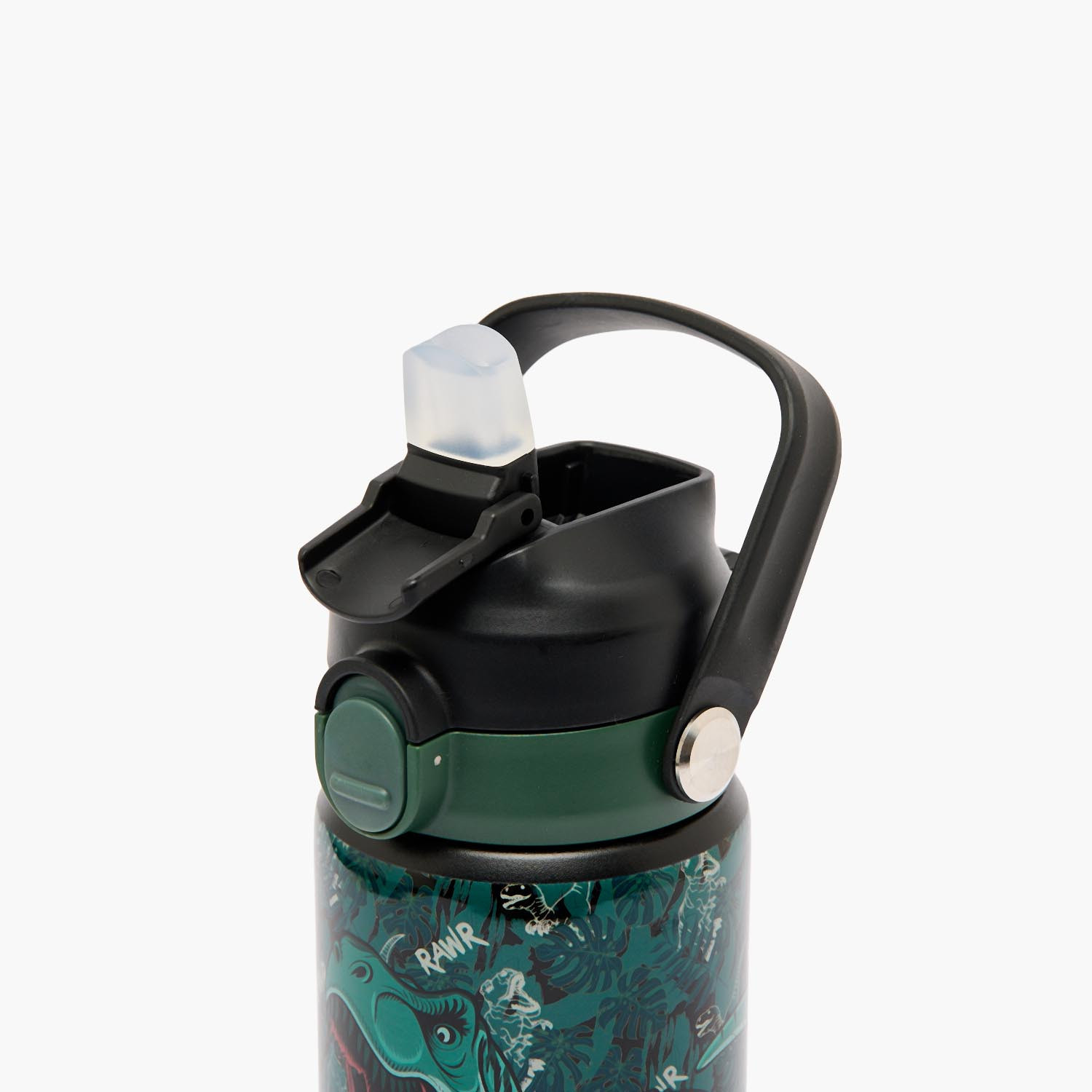 قارورة مياه ستانلس ستيل بطبعات ديناصور مع فوهة فليب ومقبض من جونيورز-school-waterbottles-image-6