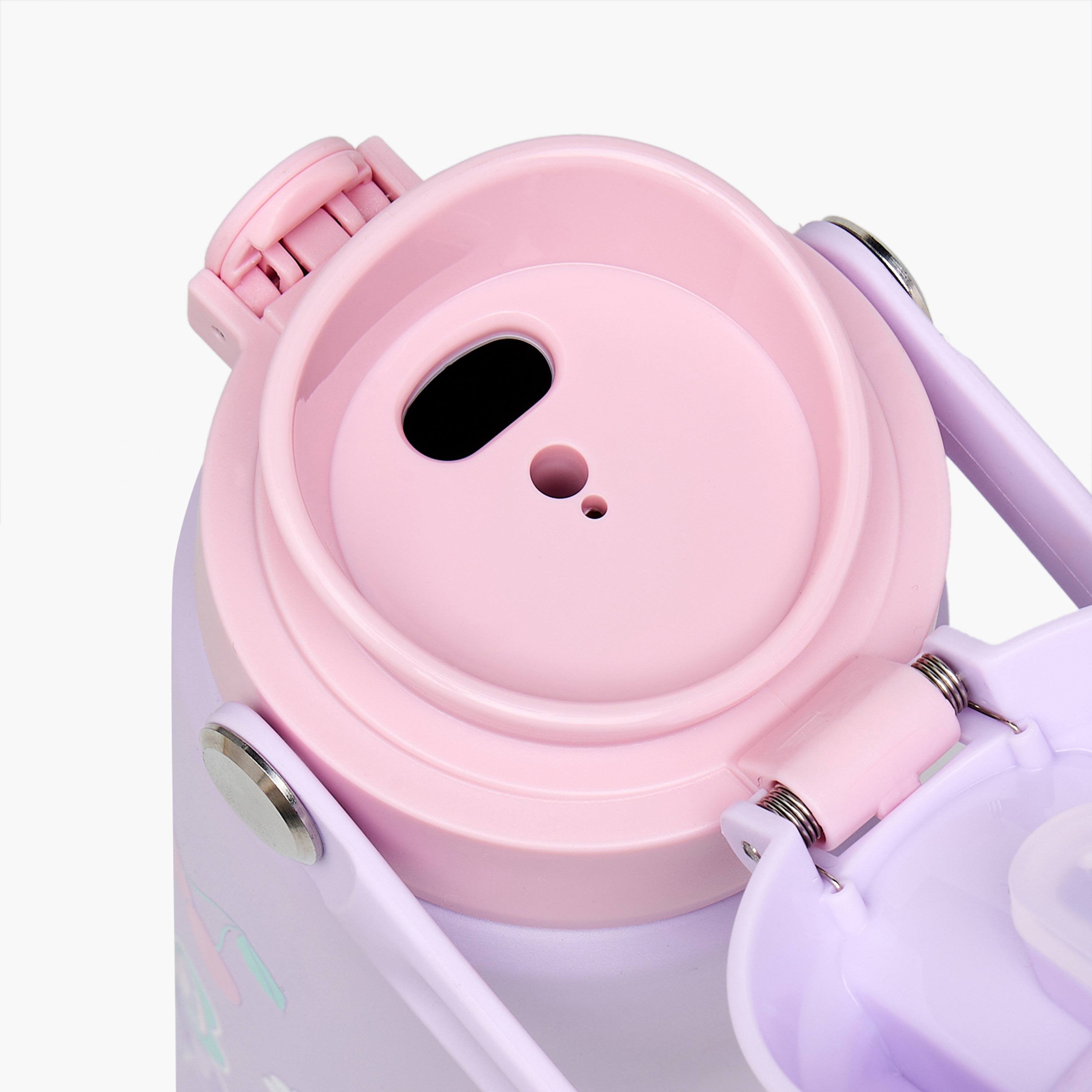 قارورة مياه ستانلس ستيل بفوهة ومقبض وطبعات فراشة من جونيورز-school-waterbottles-image-7