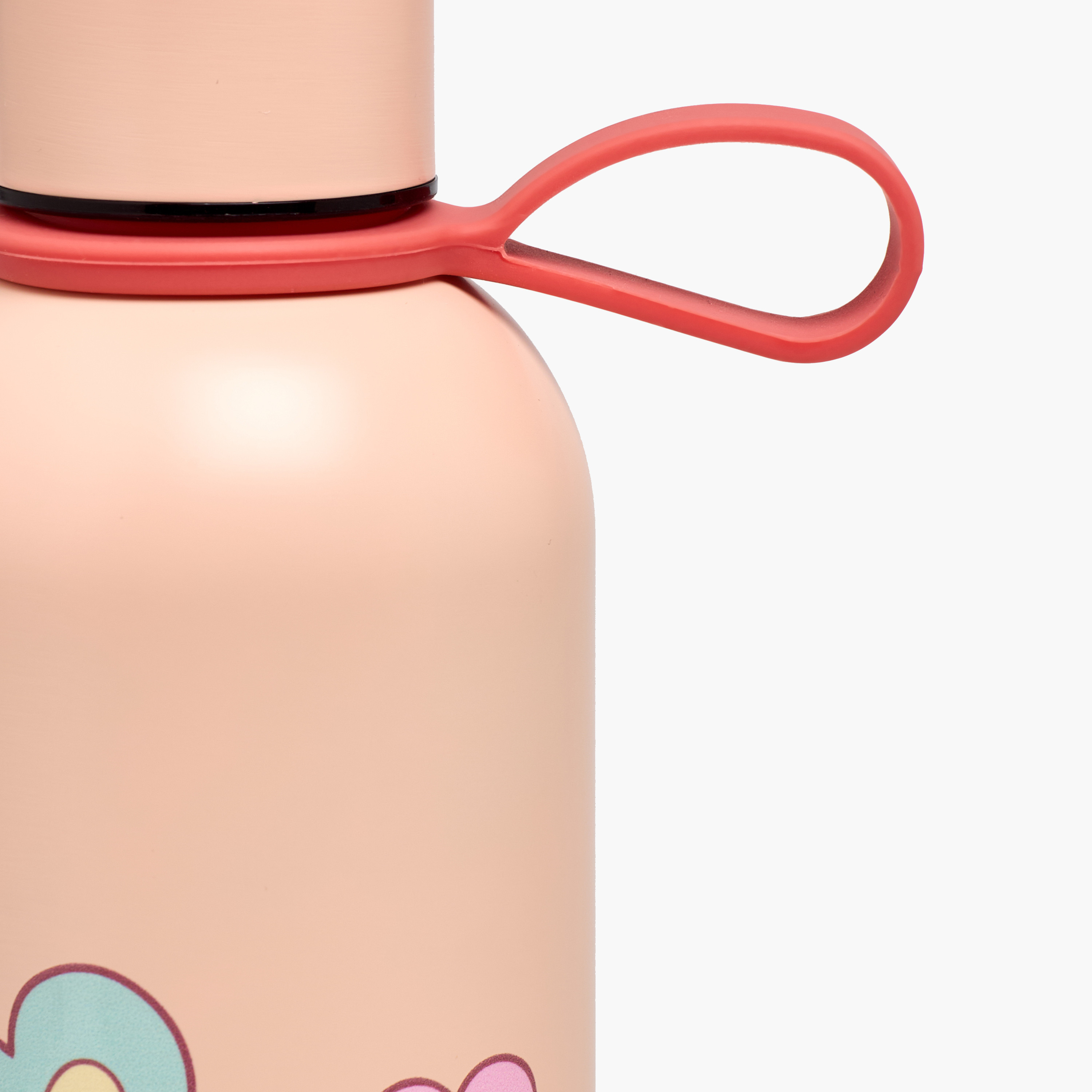قارورة ماء ستانلس ستيل بحلقة حمل وطبعات أزهار من جونيورز-school-waterbottles-image-4