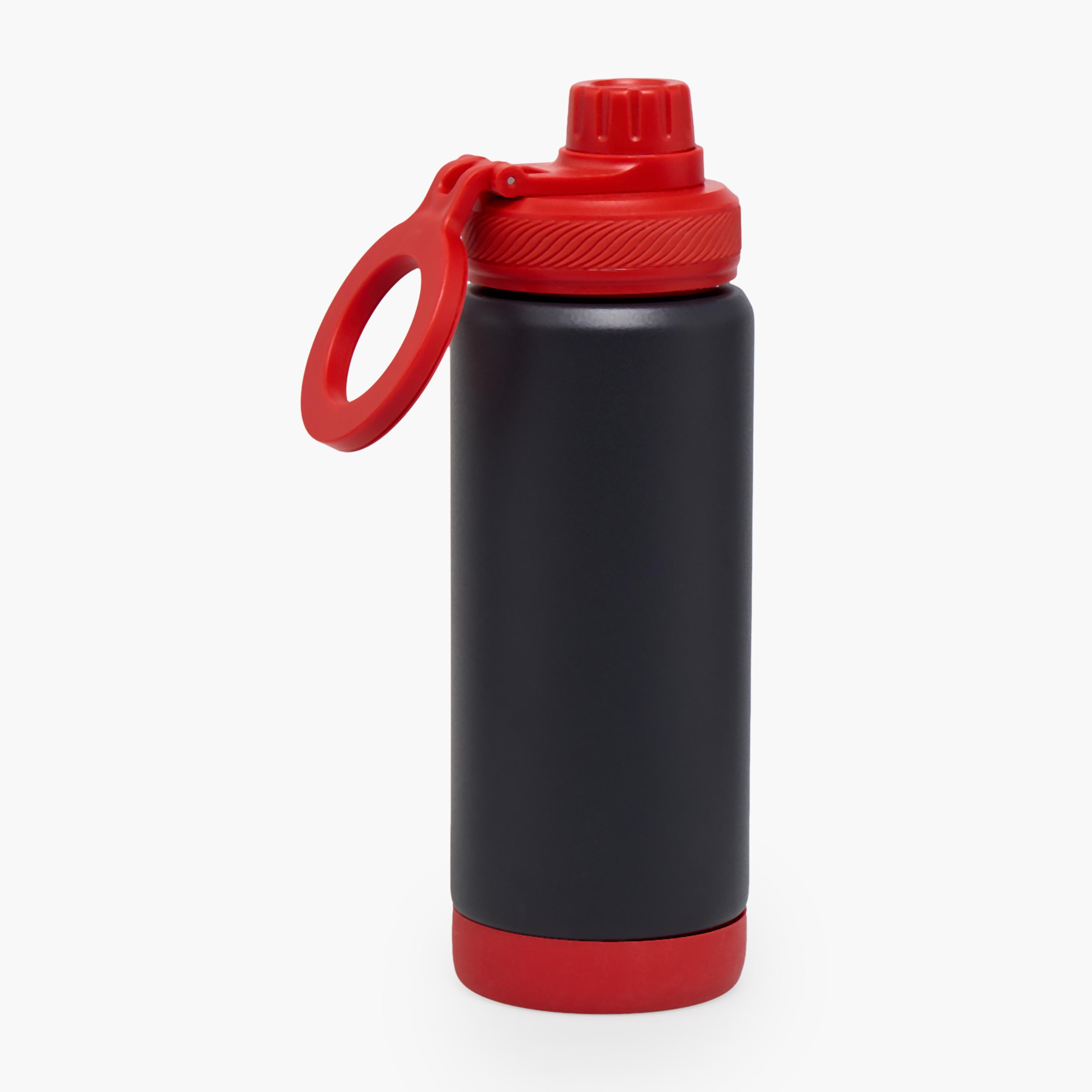 قارورة مياه ستانلس ستيل بفوهة وطبعات ساموراي ومقبض من جونيورز-school-waterbottles-image-7