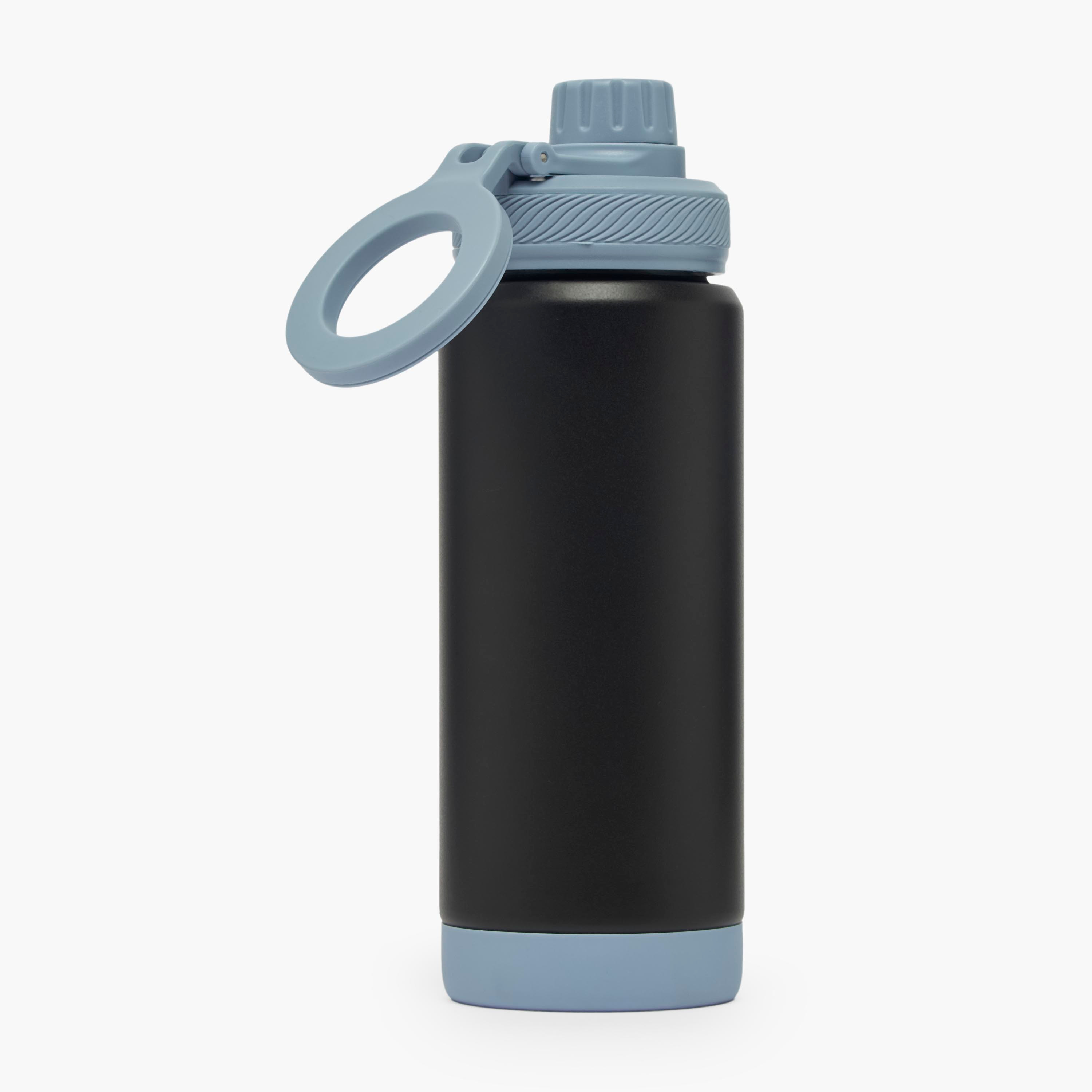 Juniors Football Print Stainless Steel Water Bottle with Carry Loop-school-waterbottles-image-3