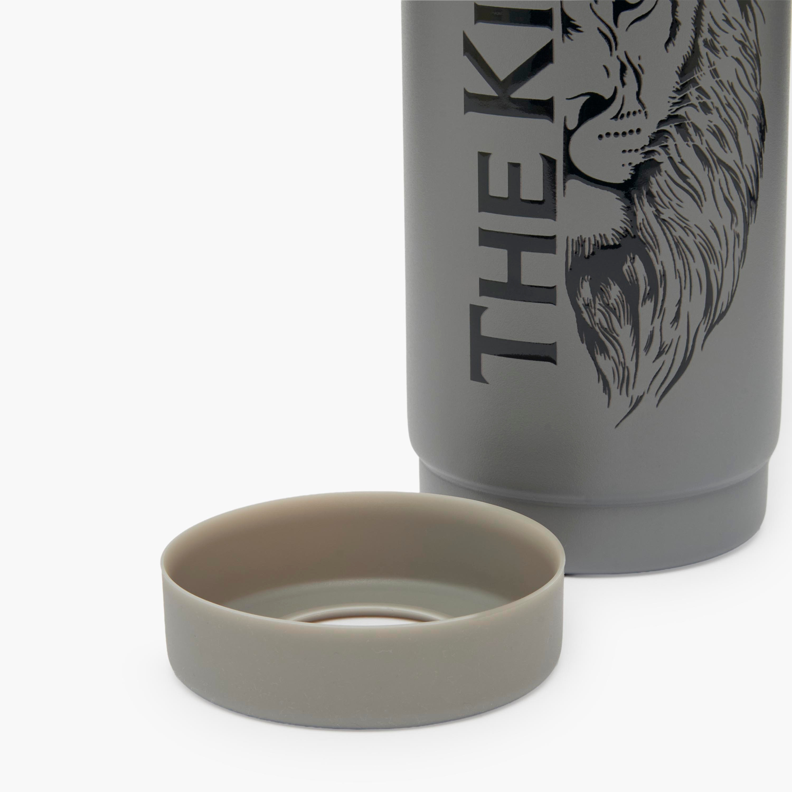 Juniors Lion Print Stainless Steel Water Bottle with Ring Handle-school-waterbottles-image-8