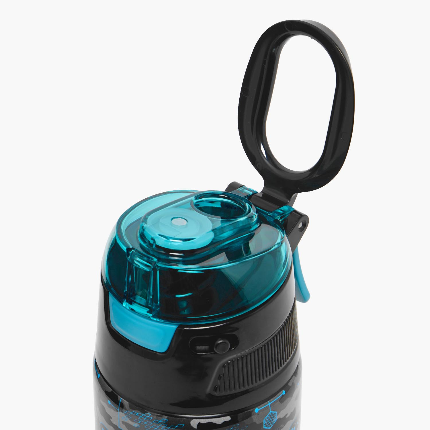 قارورة مياه ستانلس ستيل بطبعات نمر مع فوهة فليب ومقبض من جونيورز-school-waterbottles-image-7