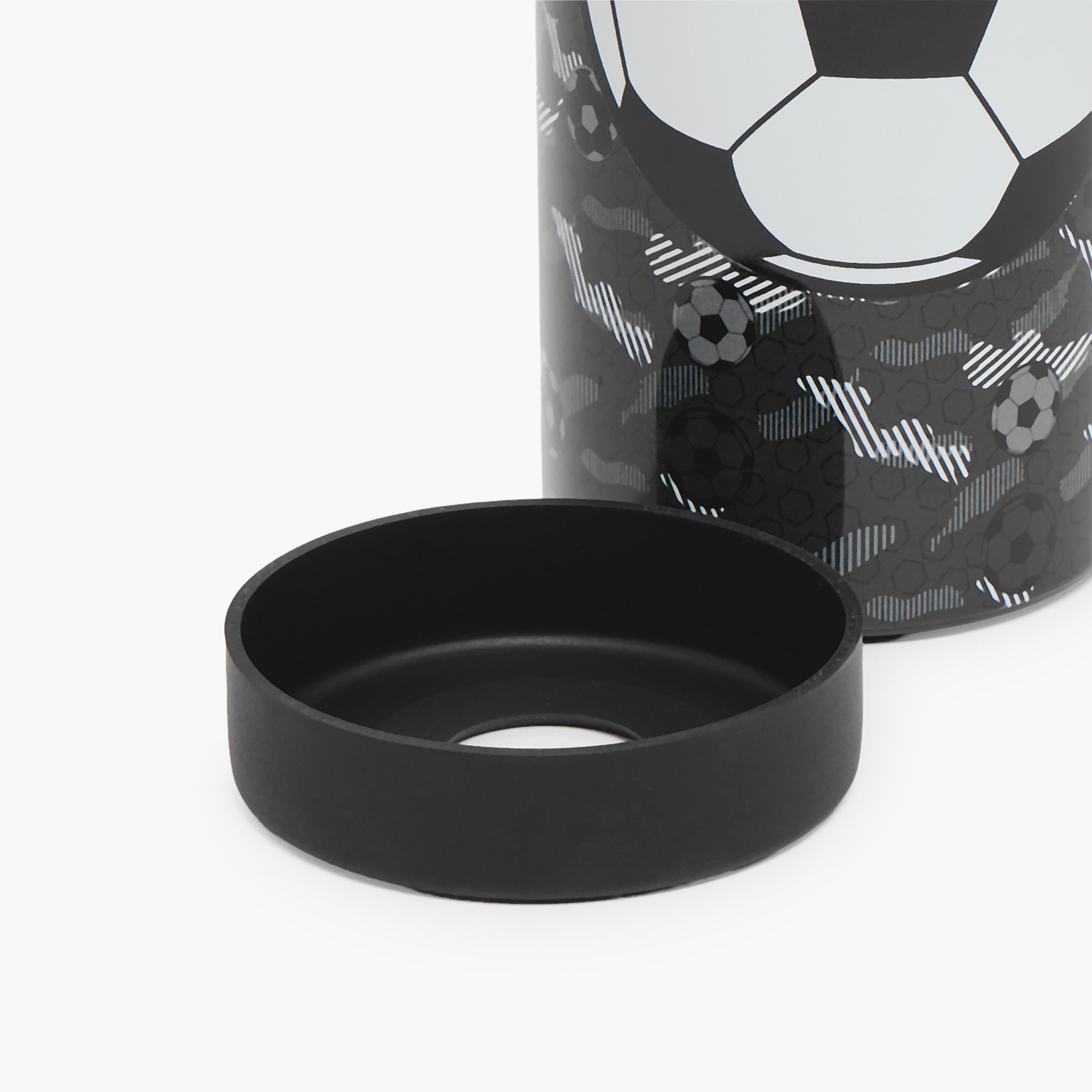 Juniors Football Print Stainless Steel Water Bottle with Spout and Handle-school-waterbottles-image-9