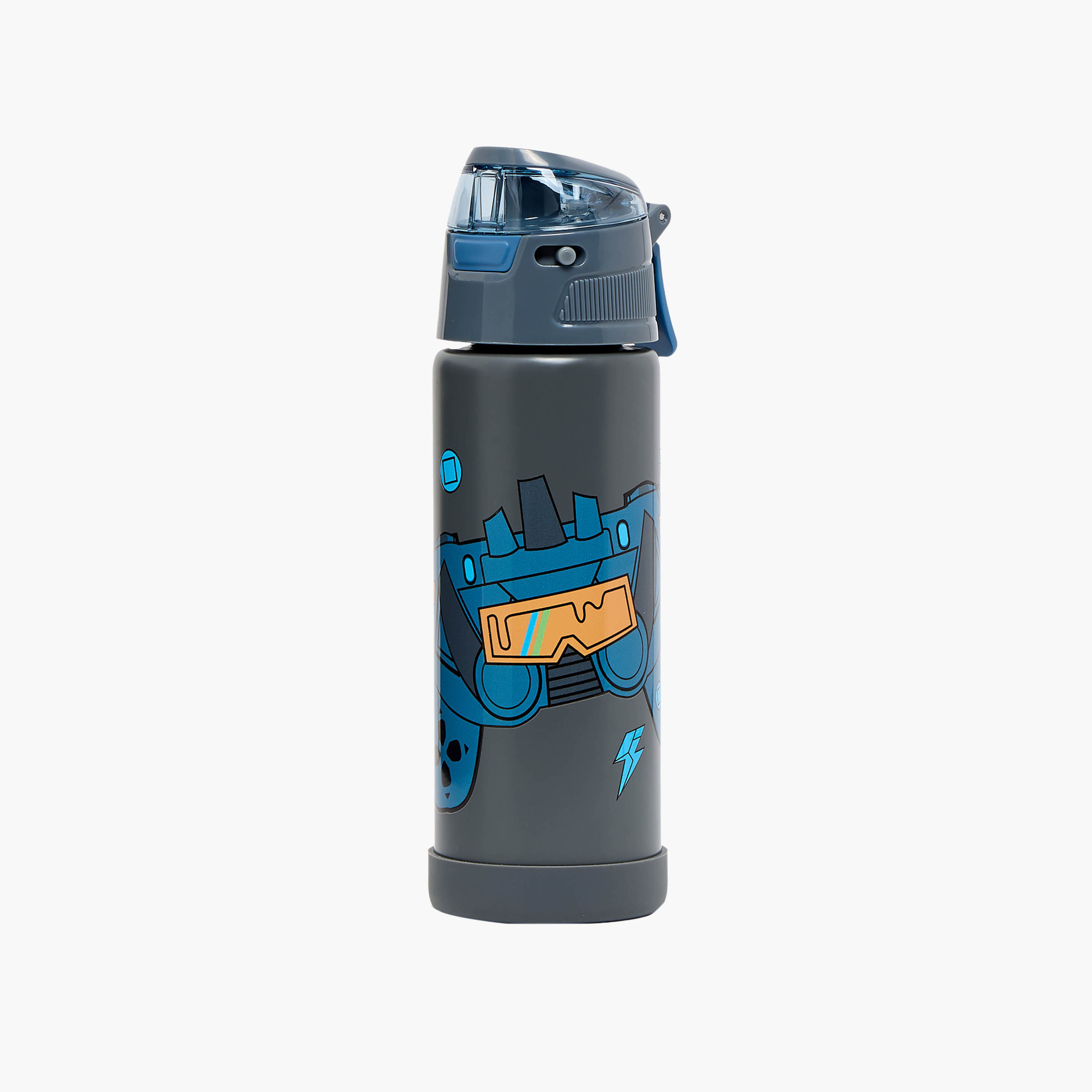 Juniors Gaming Print Stainless Steel Water Bottle with Spout and Handle-school-waterbottles-image-1