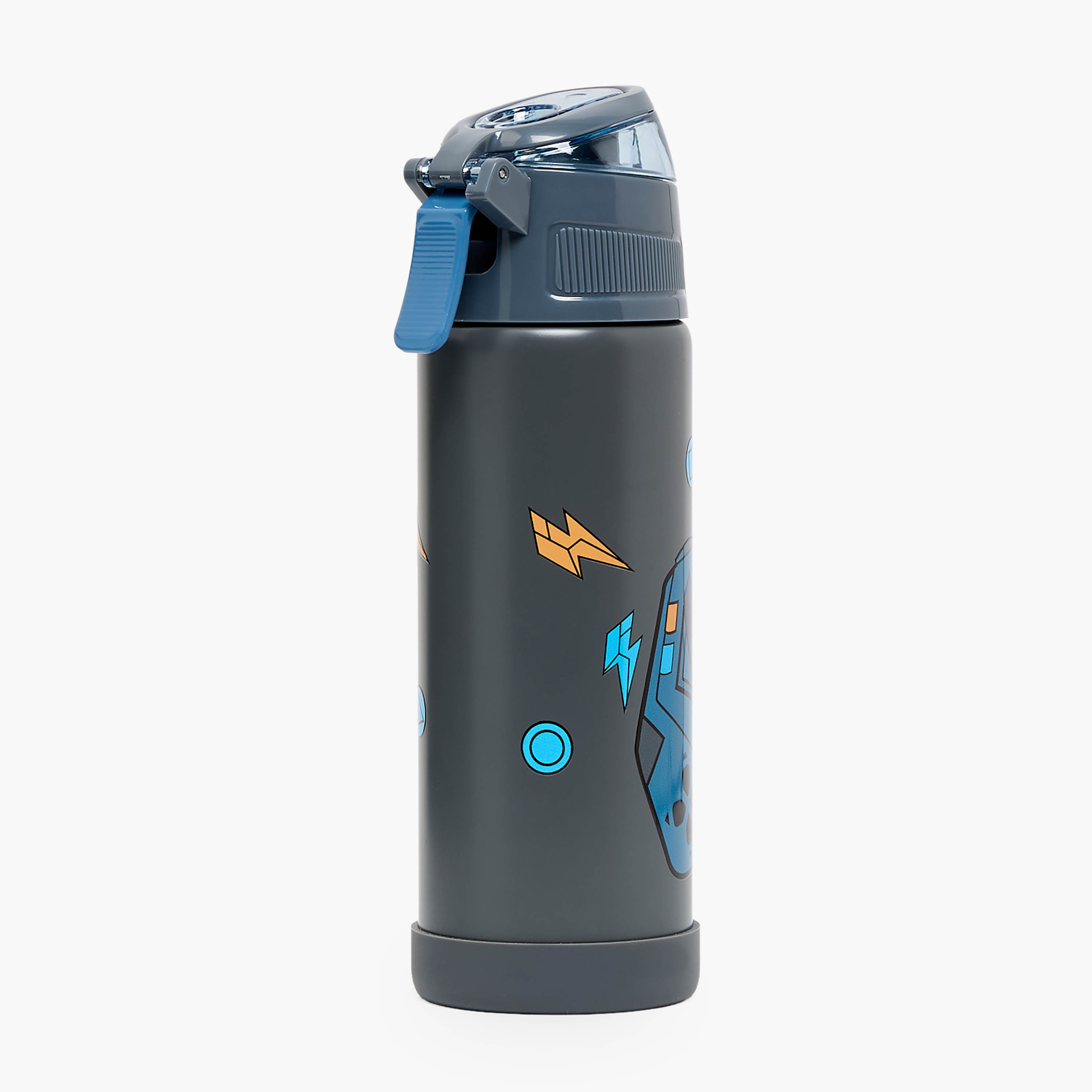Juniors Gaming Print Stainless Steel Water Bottle with Spout and Handle-school-waterbottles-image-8