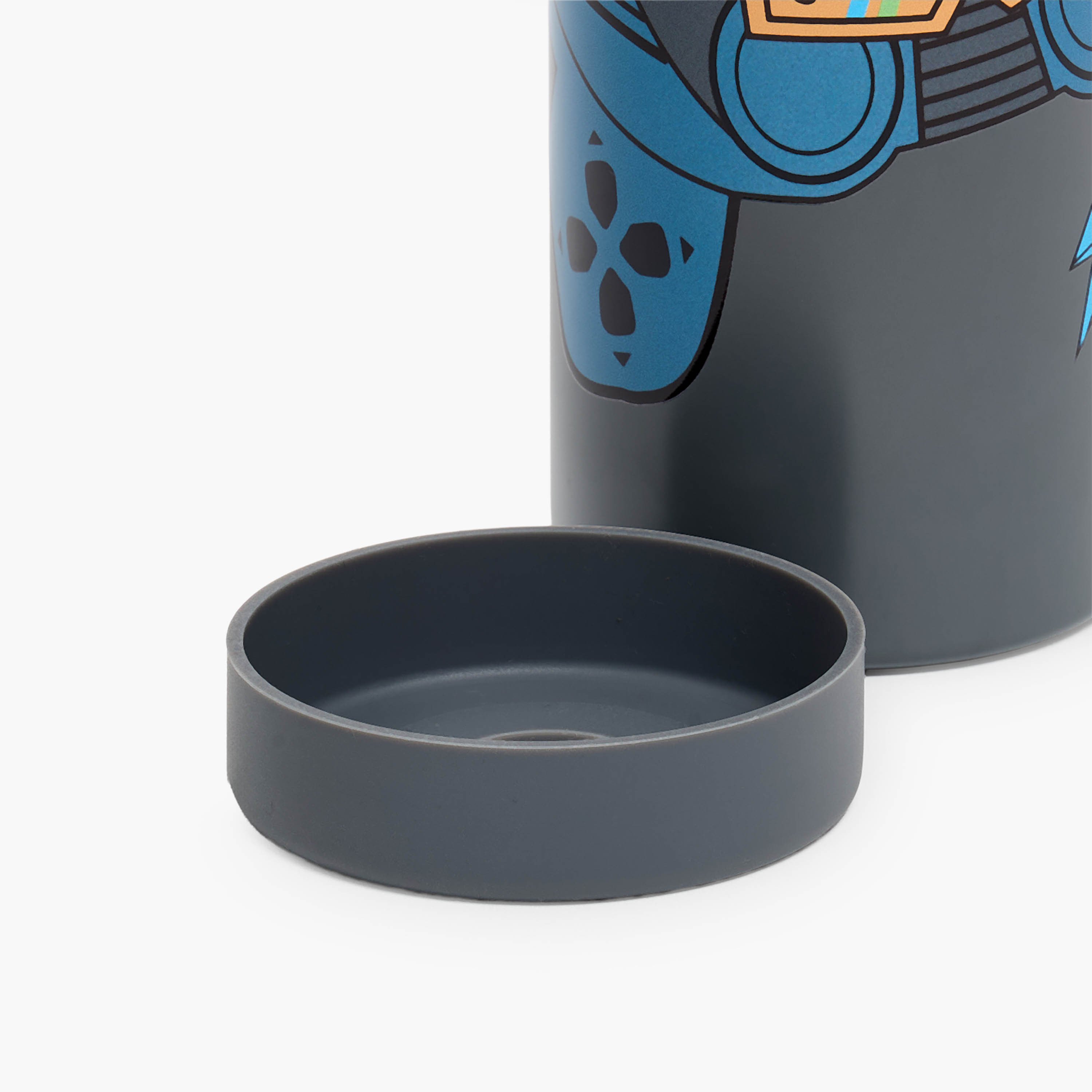 Juniors Gaming Print Stainless Steel Water Bottle with Spout and Handle-school-waterbottles-image-9