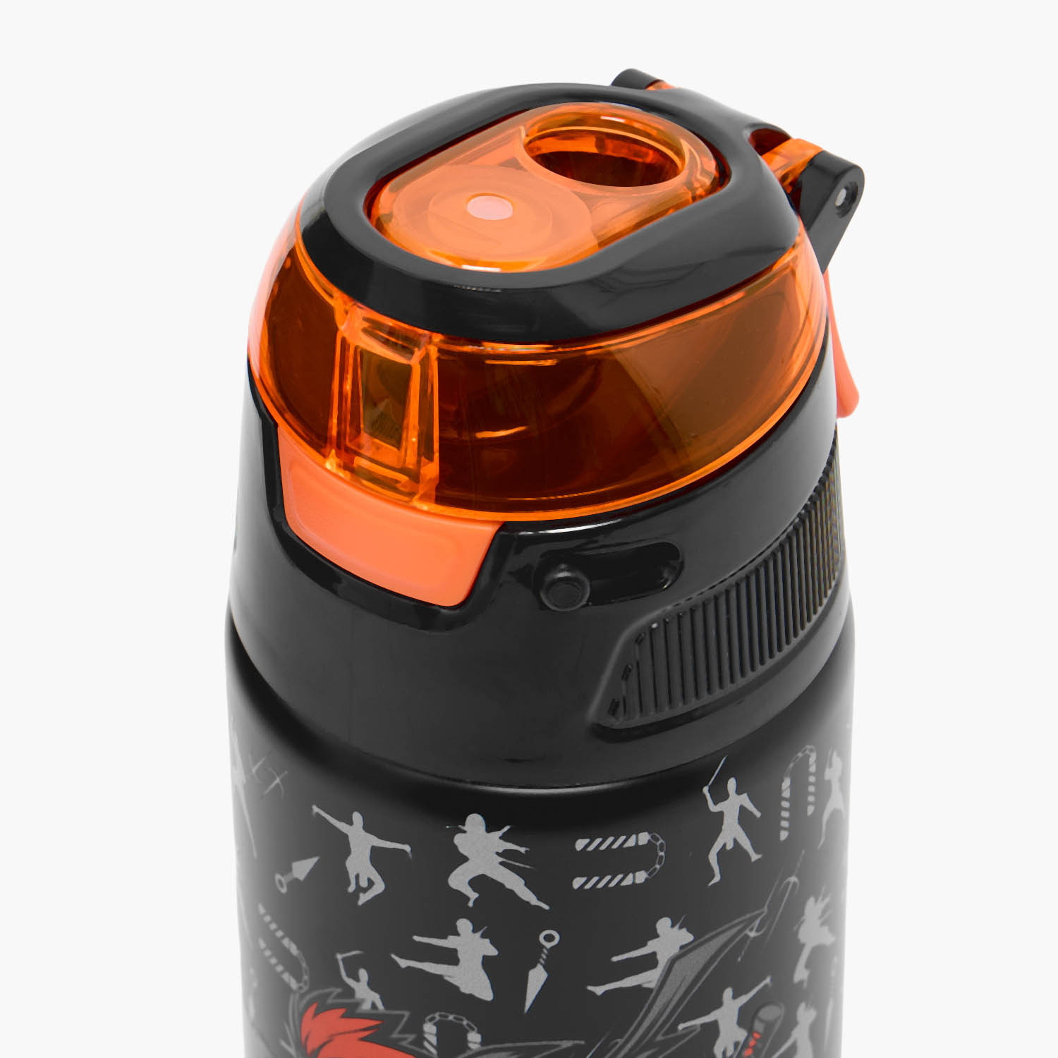 قارورة مياه ستانلس ستيل بفوهة ومقبض وطبعات نينجا من جونيورز-school-waterbottles-image-4