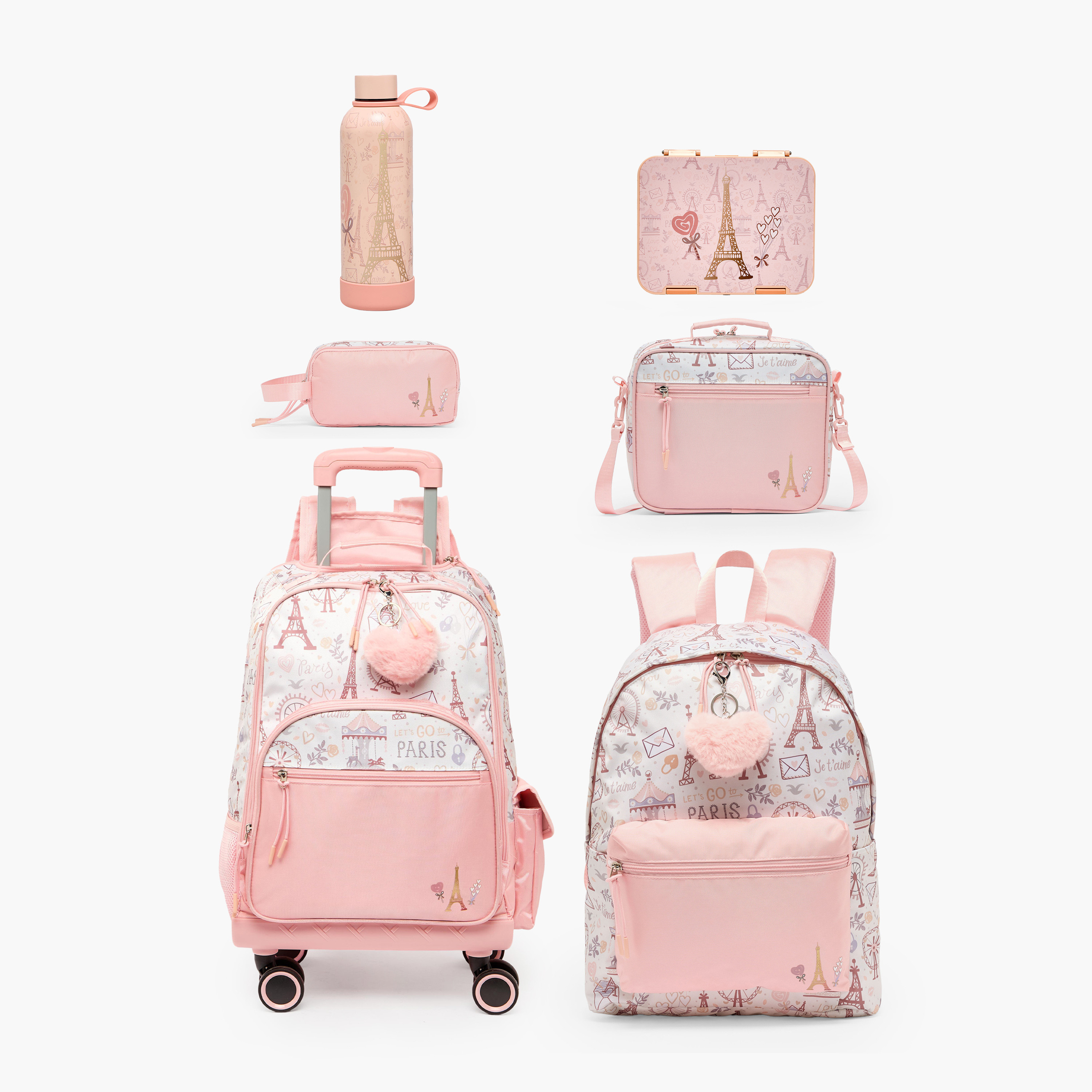 Juniors Paris Print Bento Box for Girls 8-12 Years with 6 Compartments - 1 L-school-lunchessentials-lunchboxes-image-13