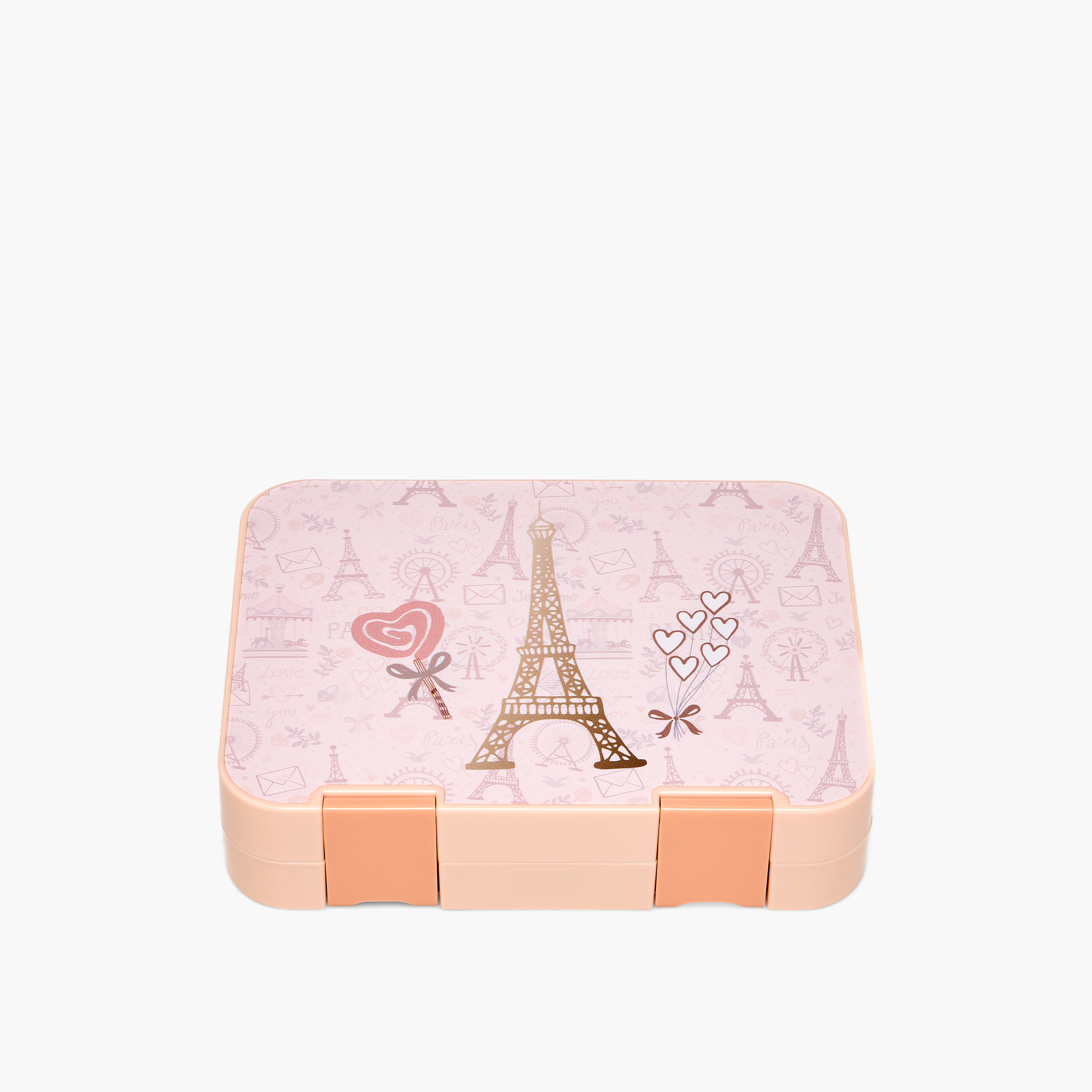 Juniors Paris Print Bento Box for Girls 8-12 Years with 6 Compartments - 1 L-school-lunchessentials-lunchboxes-image-2