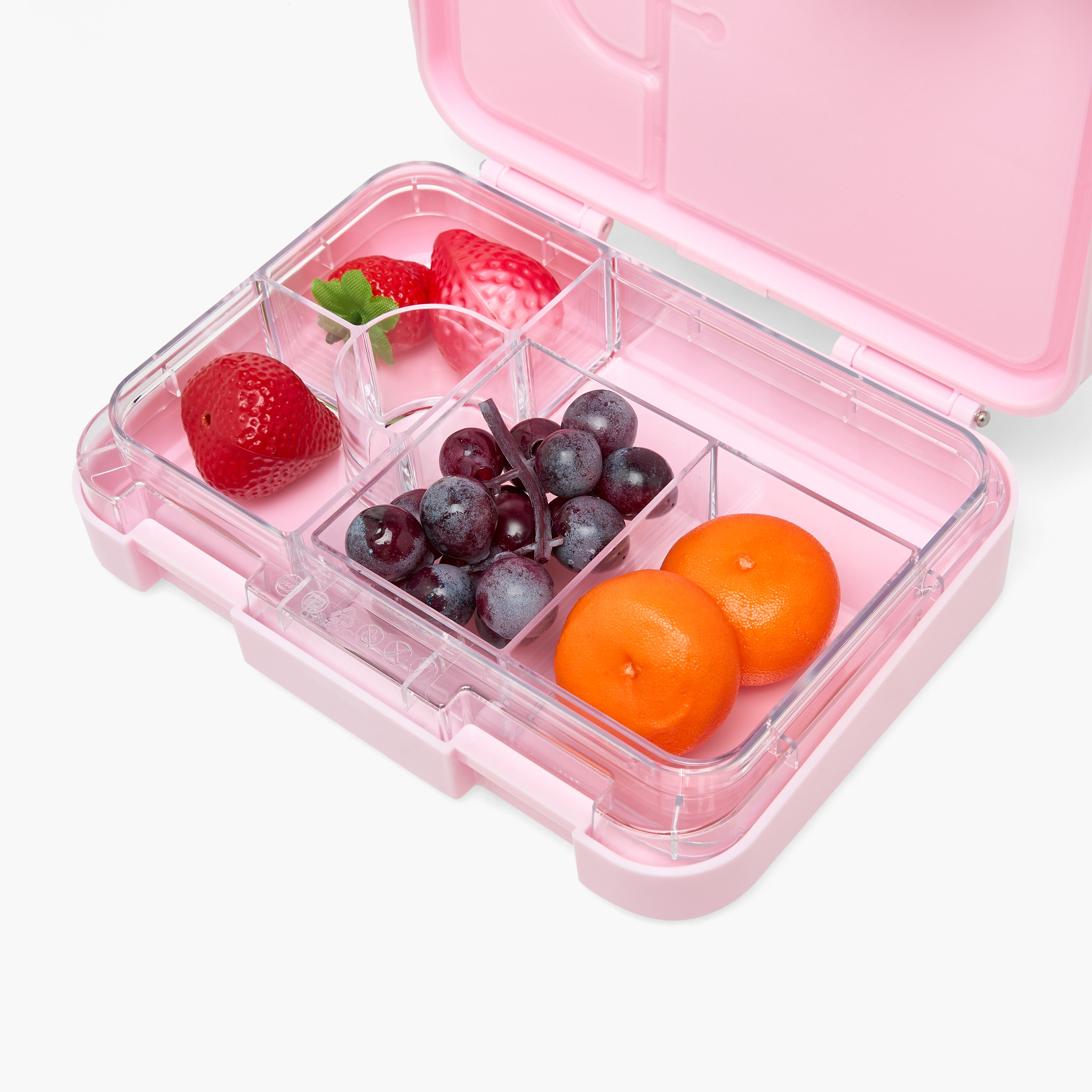 Juniors Slogan Print Bento Lunch Box for Girls with Clip Lock Lid - 750 ml-school-lunchessentials-lunchboxes-image-10