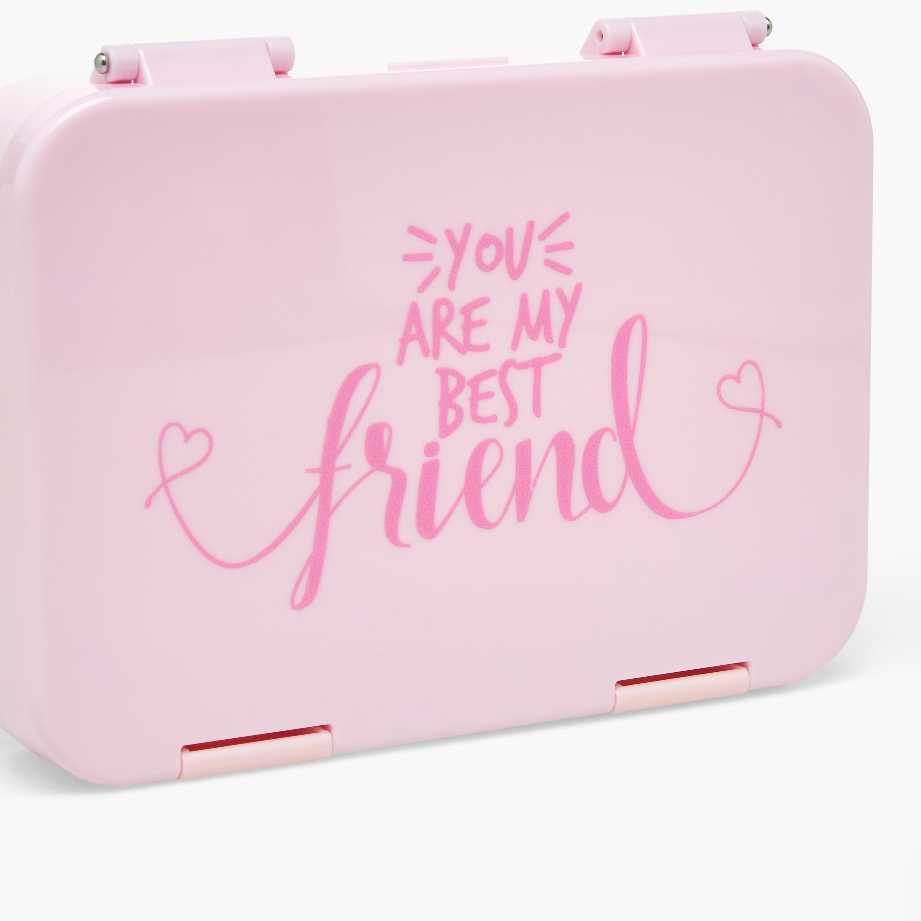 Juniors Slogan Print Bento Lunch Box for Girls with Clip Lock Lid - 750 ml-school-lunchessentials-lunchboxes-image-5