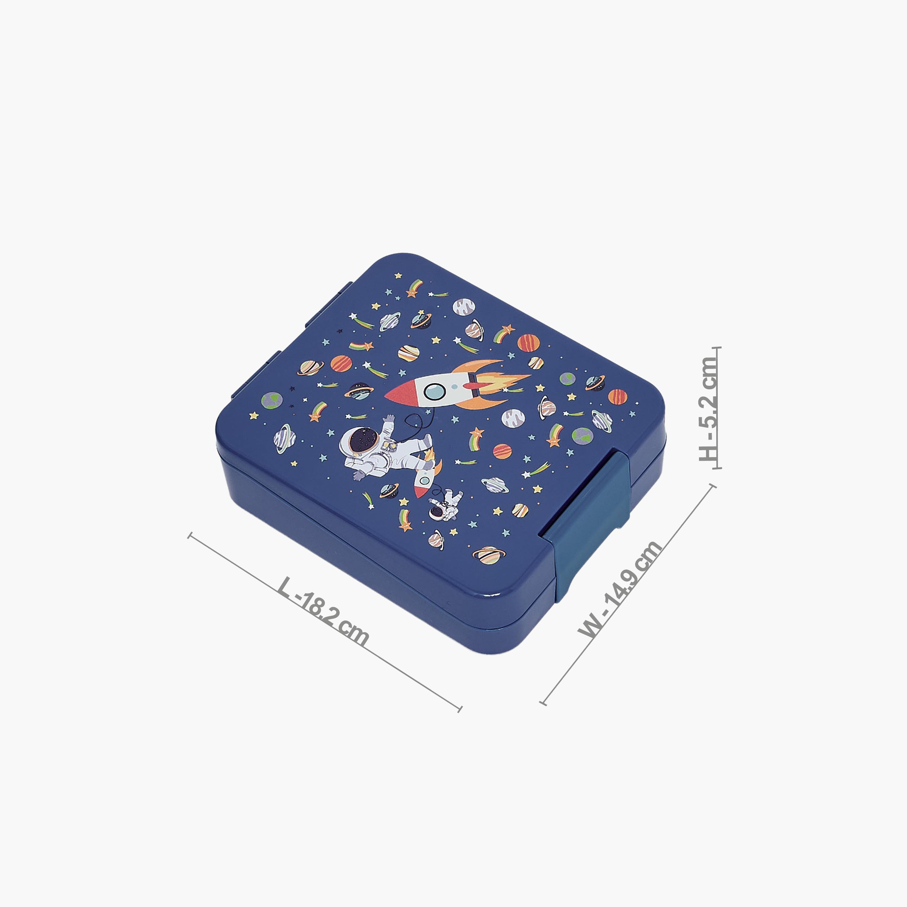 Juniors Astronaut Print Bento Lunch Box for Boys with Clip Lock Lid - 640 ml-school-lunchessentials-lunchboxes-image-9