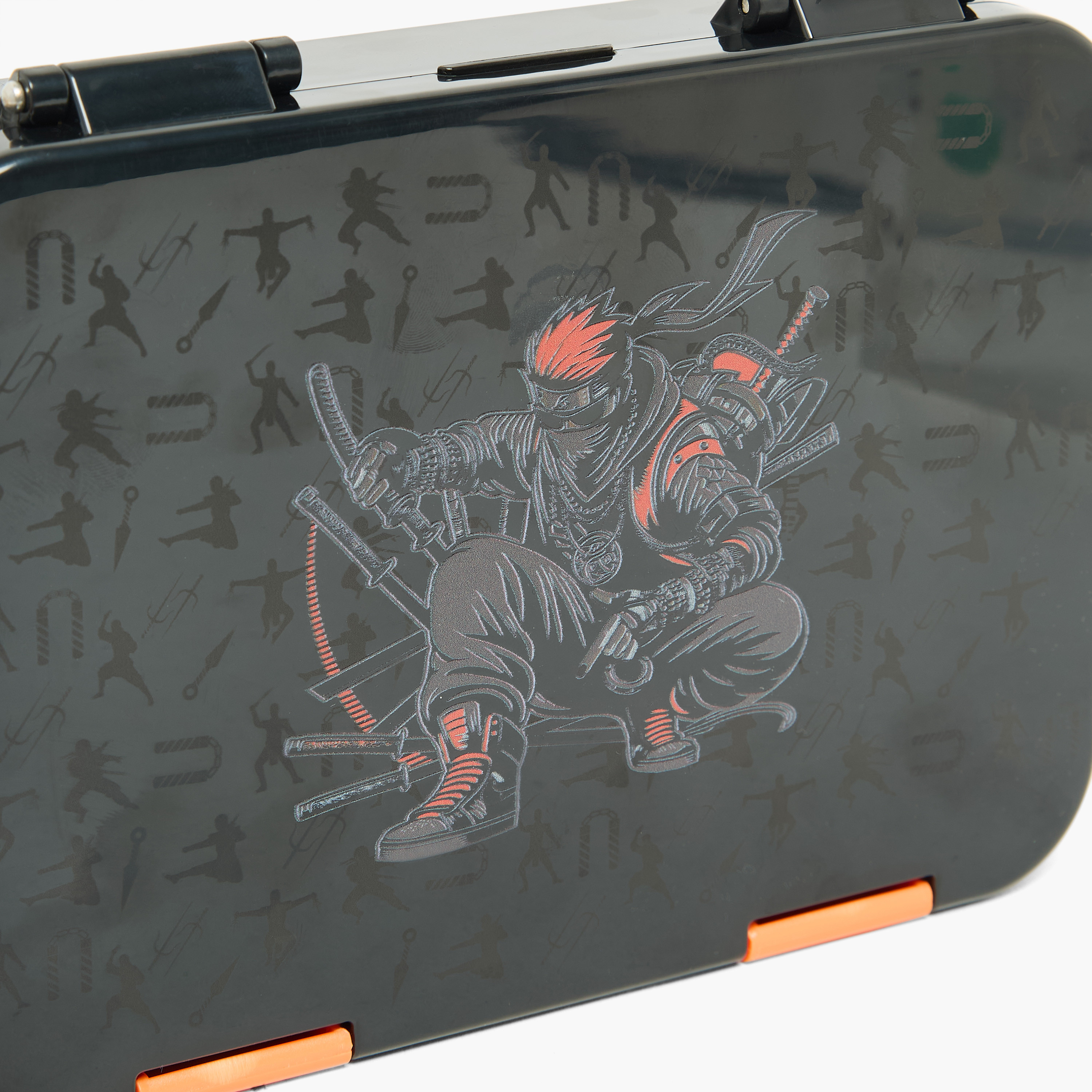 Juniors Ninja Print Bento Lunch Box for Boys with Clip Lock Lid-school-lunchessentials-lunchboxes-image-5