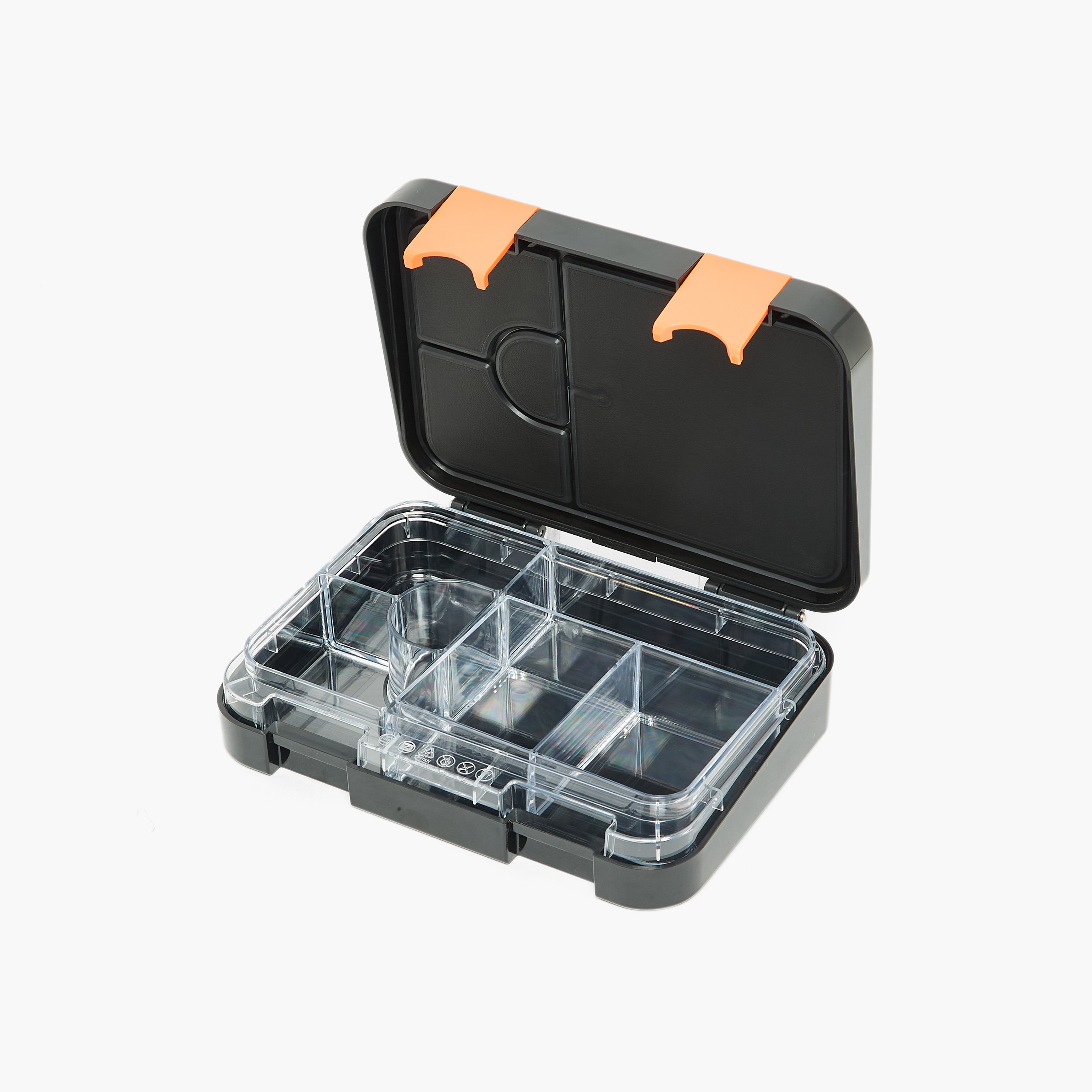 Juniors Ninja Print Bento Lunch Box for Boys with Clip Lock Lid-school-lunchessentials-lunchboxes-image-6