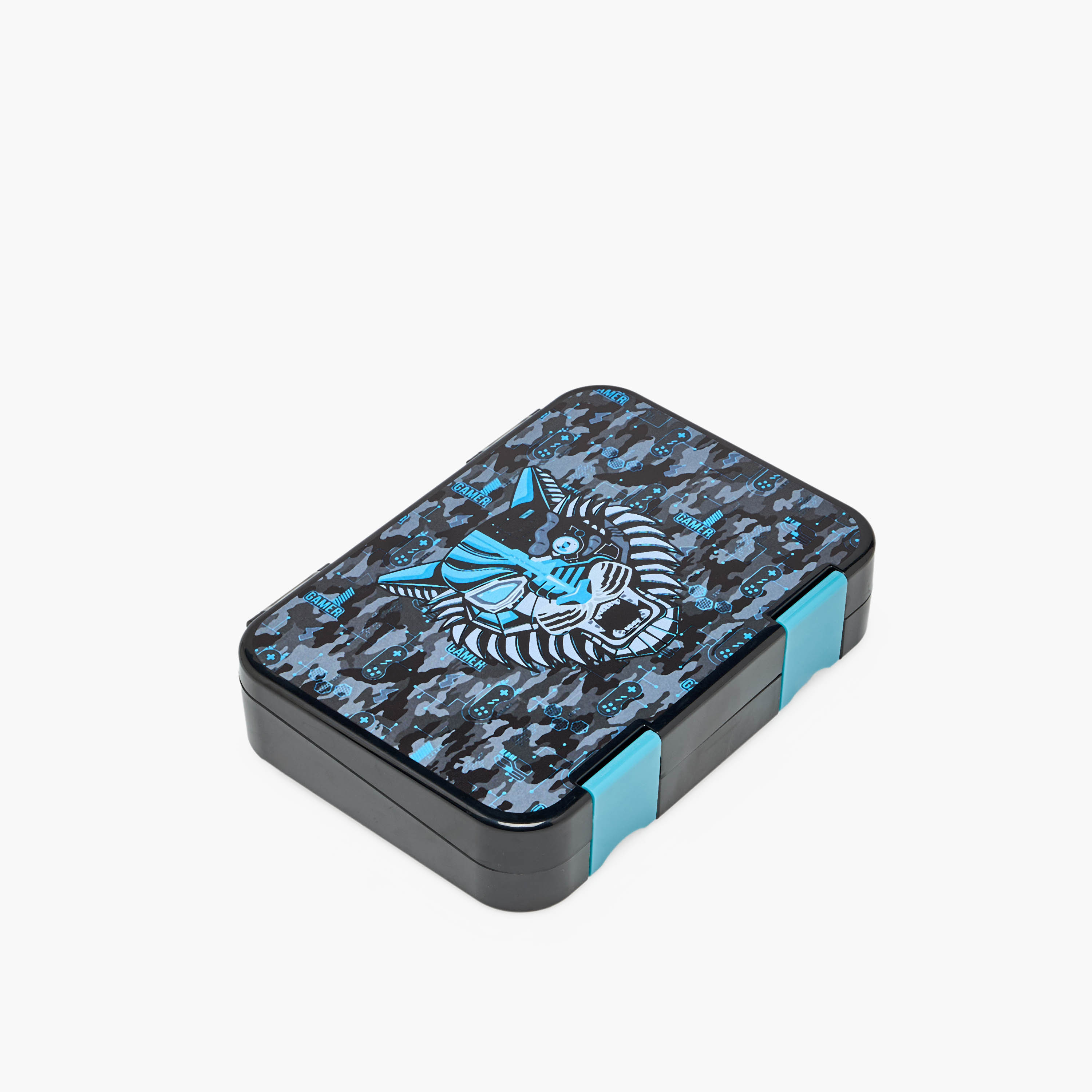 Juniors Tiger Print Lunch Box for Boys with Compartments - 750 ml-school-lunchessentials-lunchboxes-image-1
