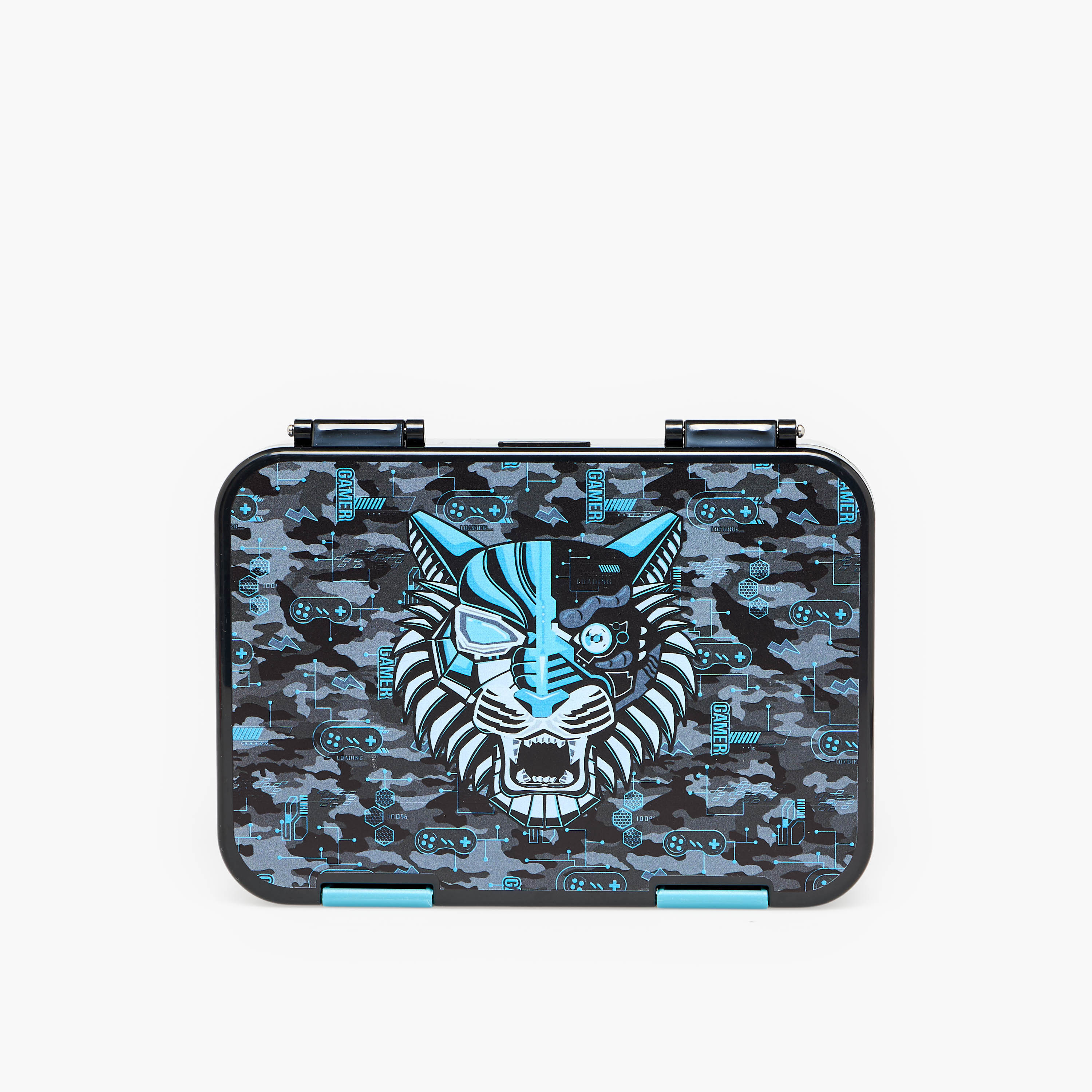 Juniors Tiger Print Lunch Box for Boys with Compartments - 750 ml-school-lunchessentials-lunchboxes-image-4