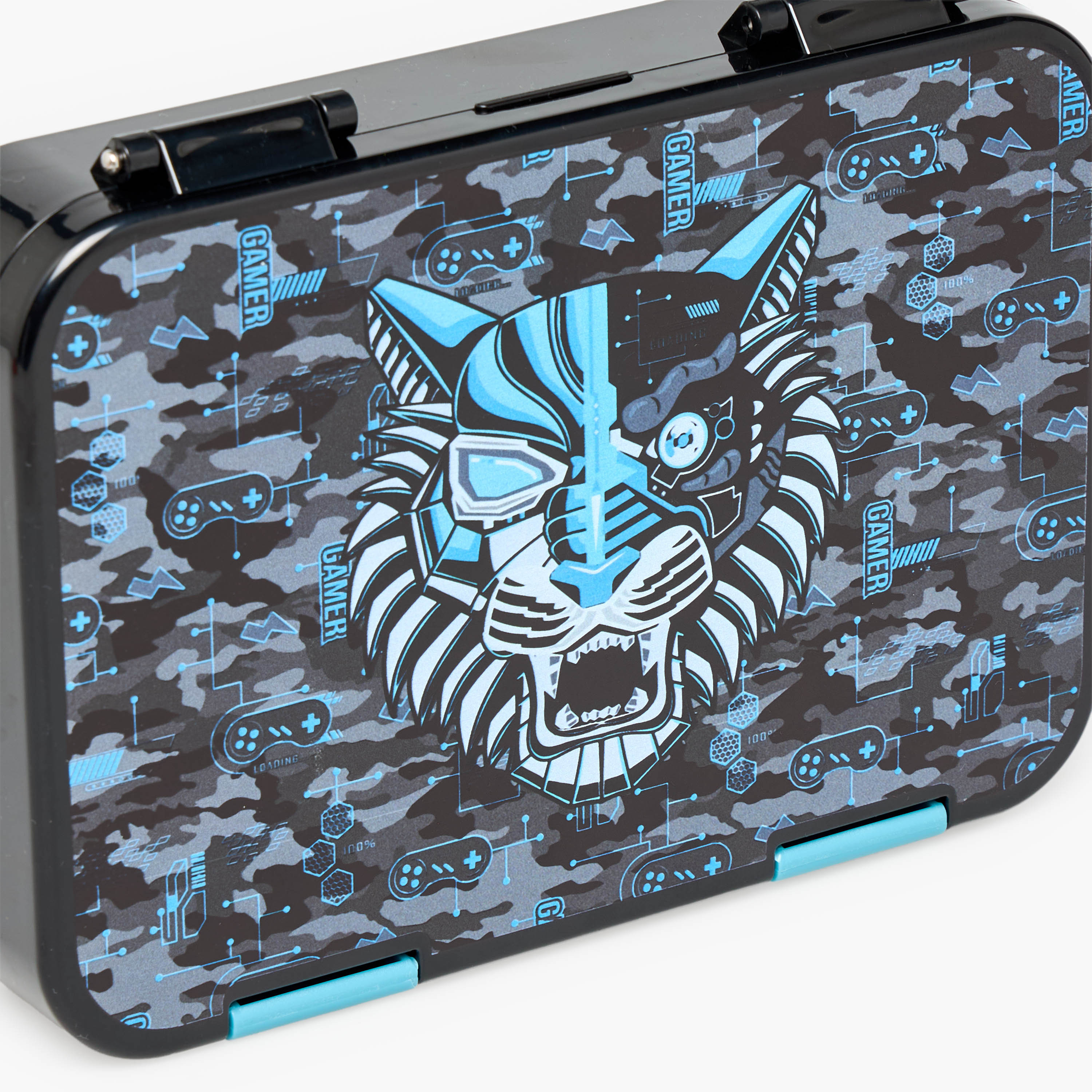 Juniors Tiger Print Lunch Box for Boys with Compartments - 750 ml-school-lunchessentials-lunchboxes-image-5