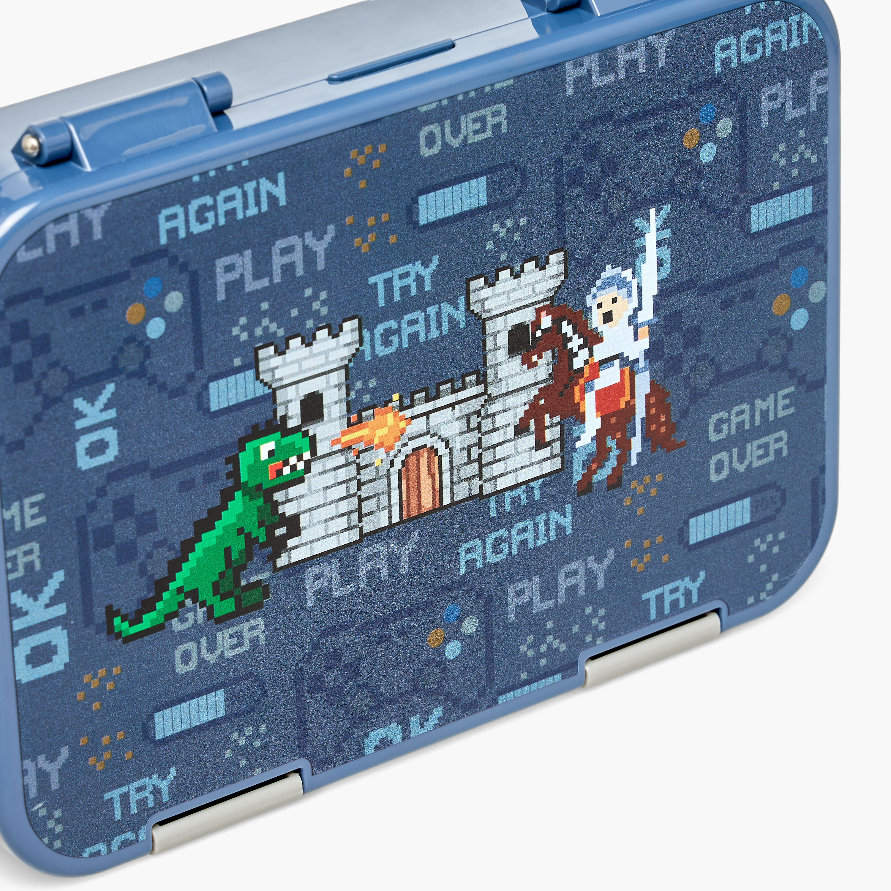 Juniors Gaming Print Bento Box for Boys with Clip Lock Lid - 750 ml-school-lunchessentials-lunchboxes-image-5