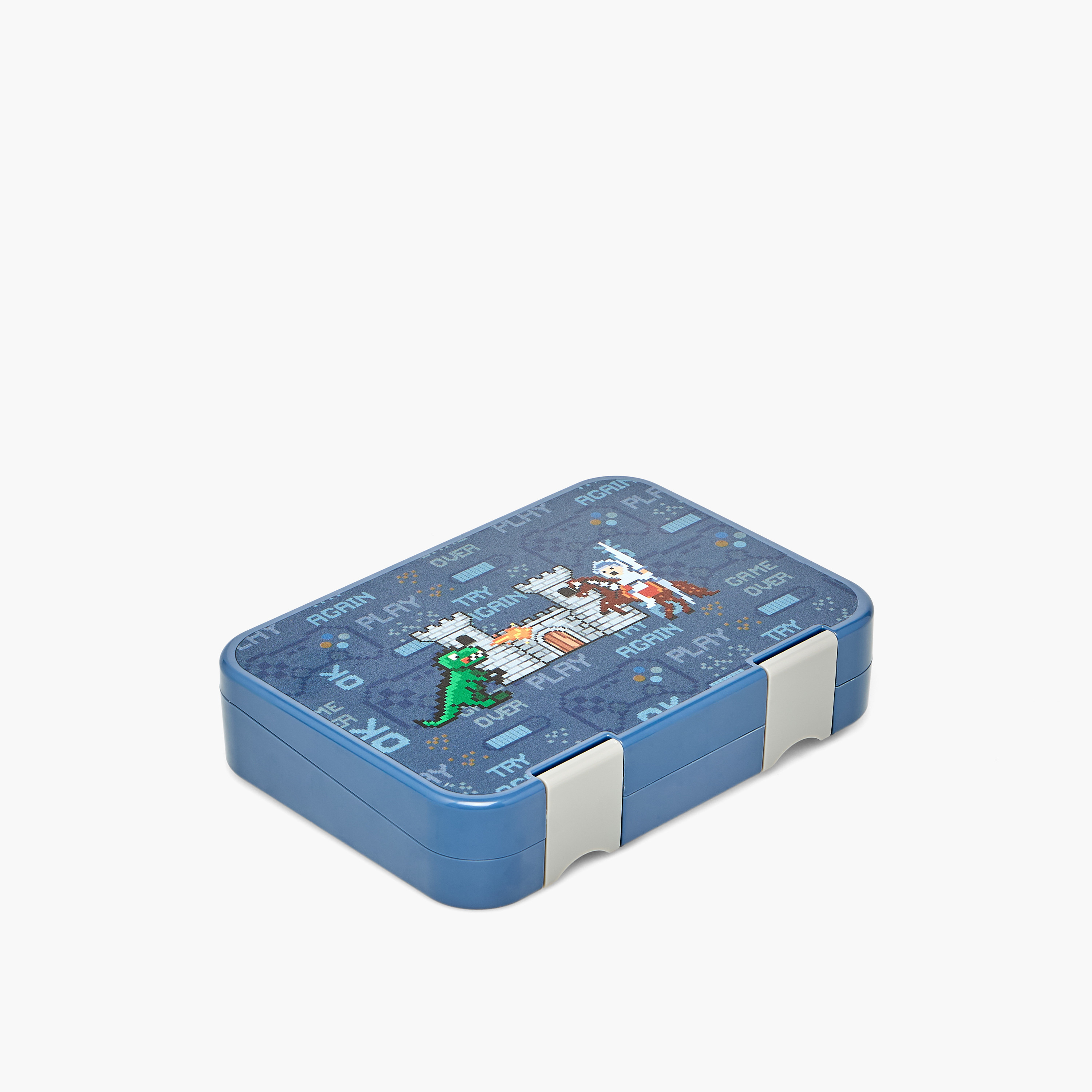 Juniors Gaming Print Bento Box for Boys with Clip Lock Lid - 750 ml-school-lunchessentials-lunchboxes-image-6