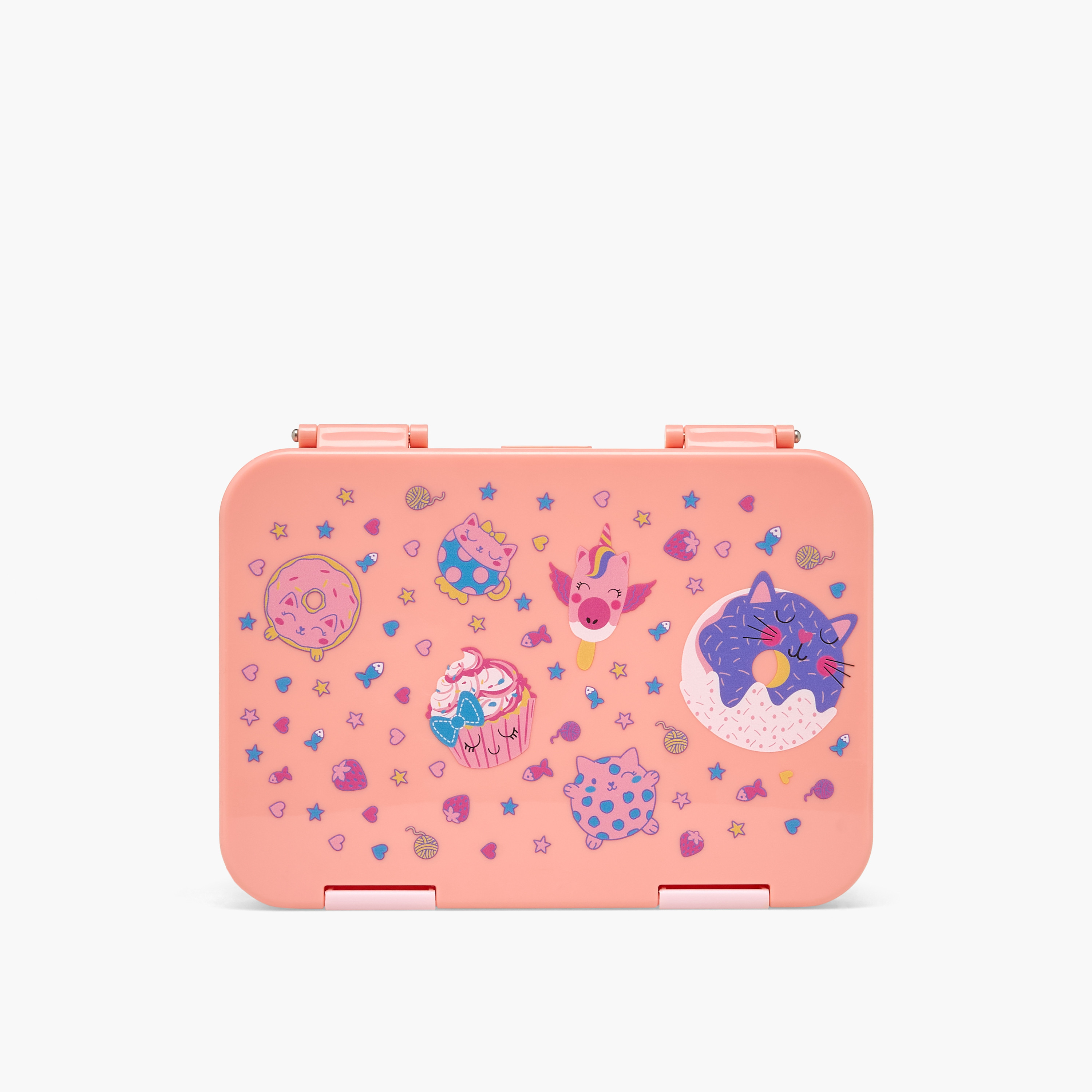 Juniors Cupcake Print Bento Lunch Box for Girls with Clip Lock Lid - 750 ml-school-lunchessentials-lunchboxes-image-4