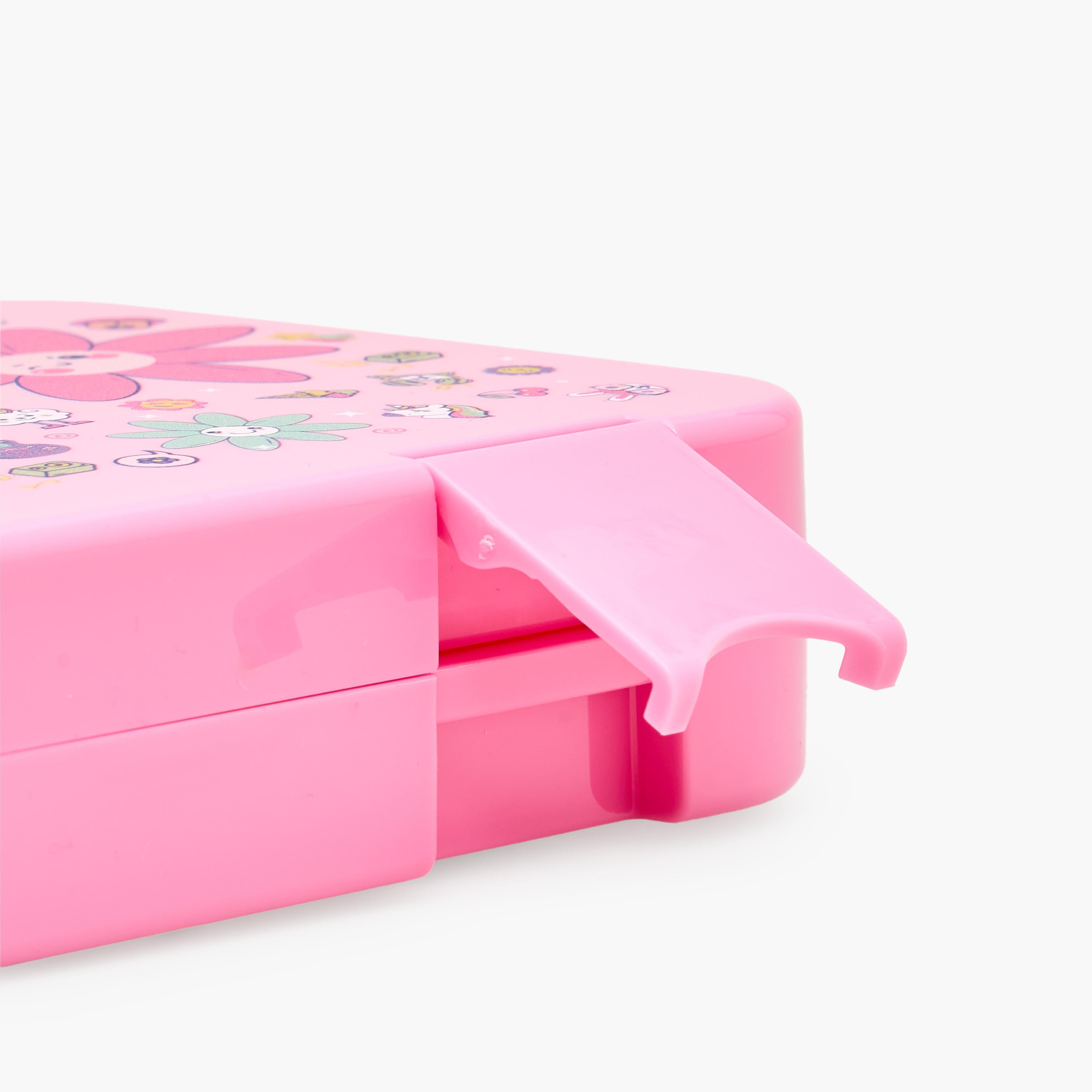 Juniors Flower Print Bento Lunch Box for Girls with Clip Lock Lid - 750 ml-school-lunchessentials-lunchboxes-image-7