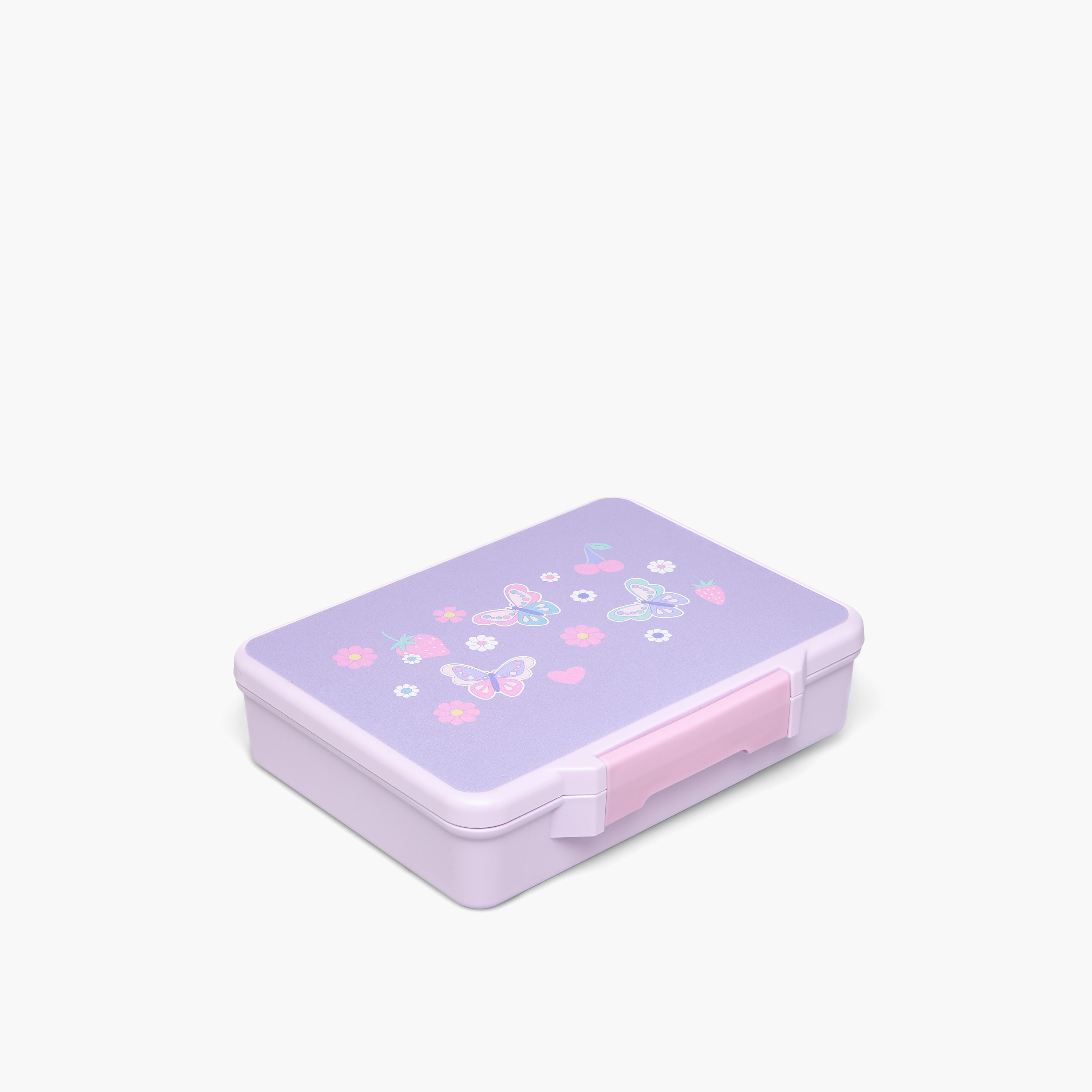 Juniors Butterfly Print Bento Box for Girls 5-8 Years with Clip Lock Lid - 1.2 L-school-lunchessentials-lunchboxes-image-10