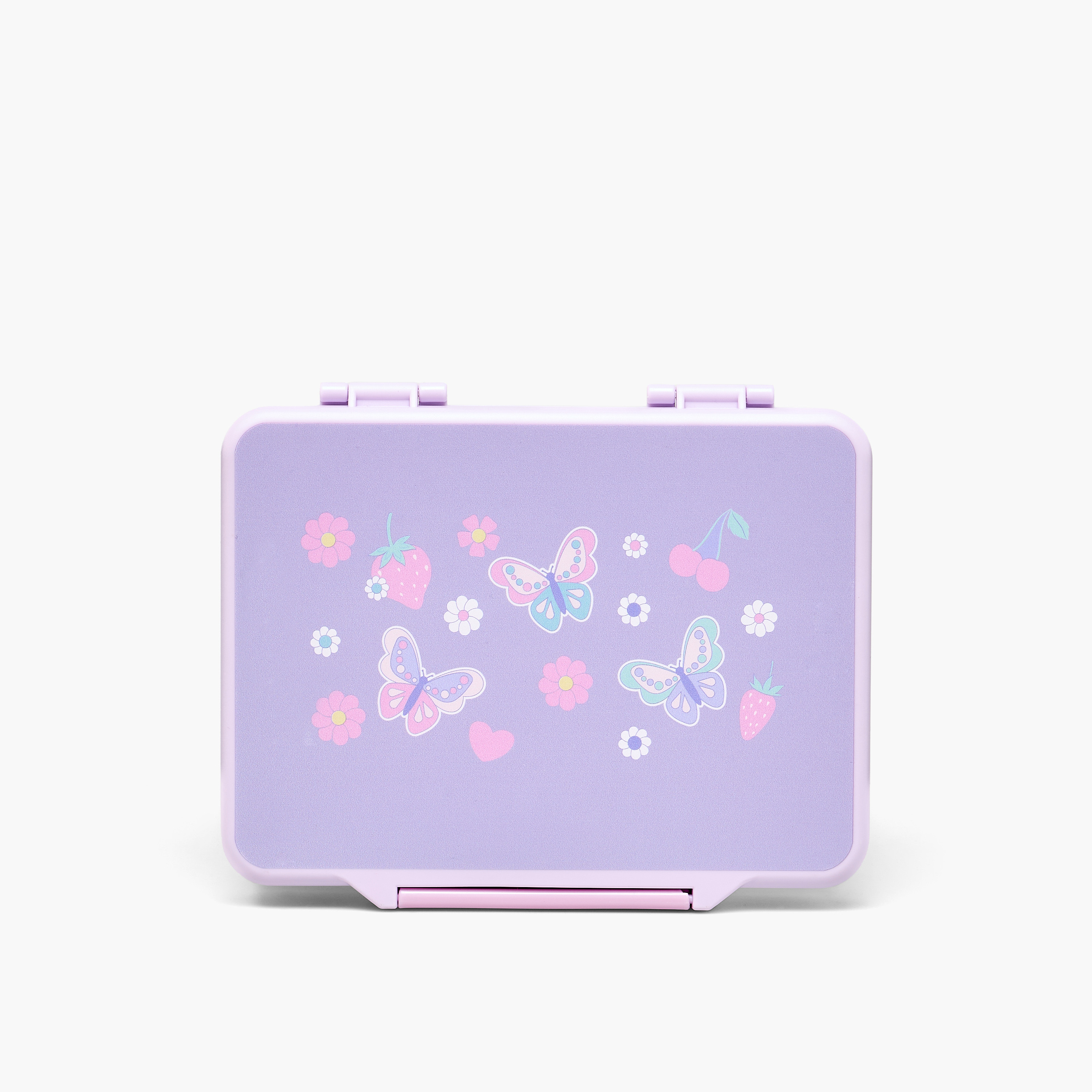 Juniors Butterfly Print Bento Box for Girls 5-8 Years with Clip Lock Lid - 1.2 L-school-lunchessentials-lunchboxes-image-3