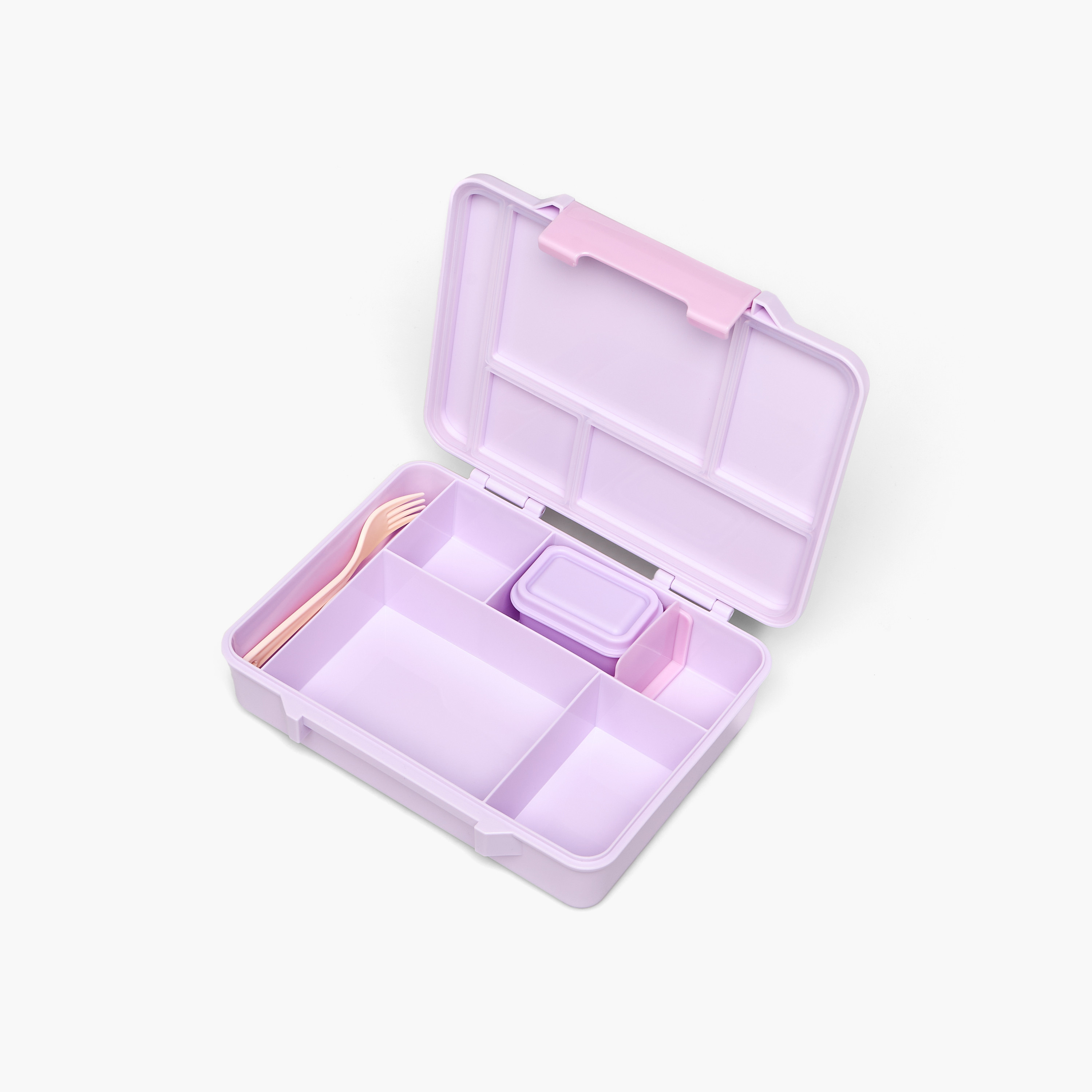 Juniors Butterfly Print Bento Box for Girls 5-8 Years with Clip Lock Lid - 1.2 L-school-lunchessentials-lunchboxes-image-5