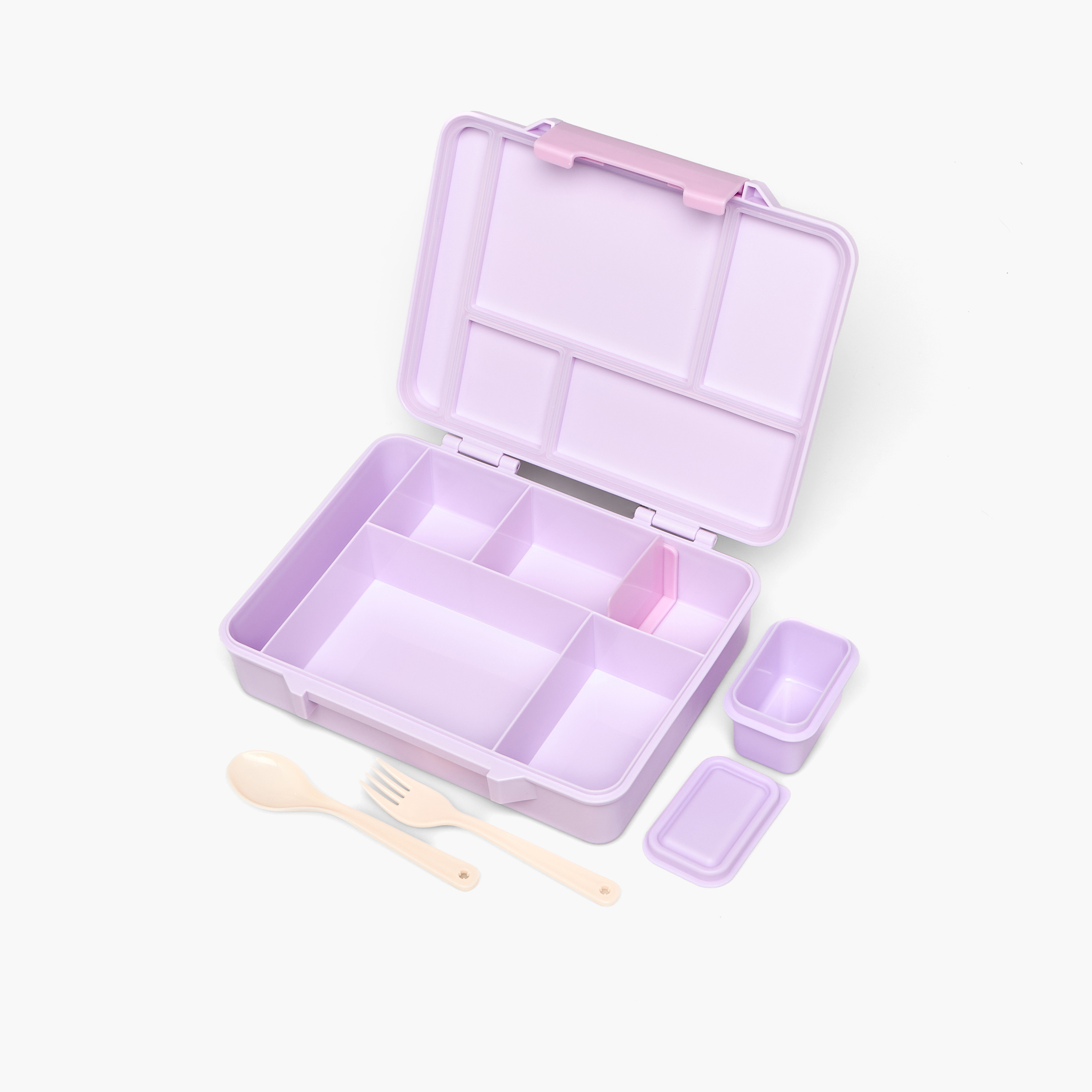 Juniors Butterfly Print Bento Box for Girls 5-8 Years with Clip Lock Lid - 1.2 L-school-lunchessentials-lunchboxes-image-6