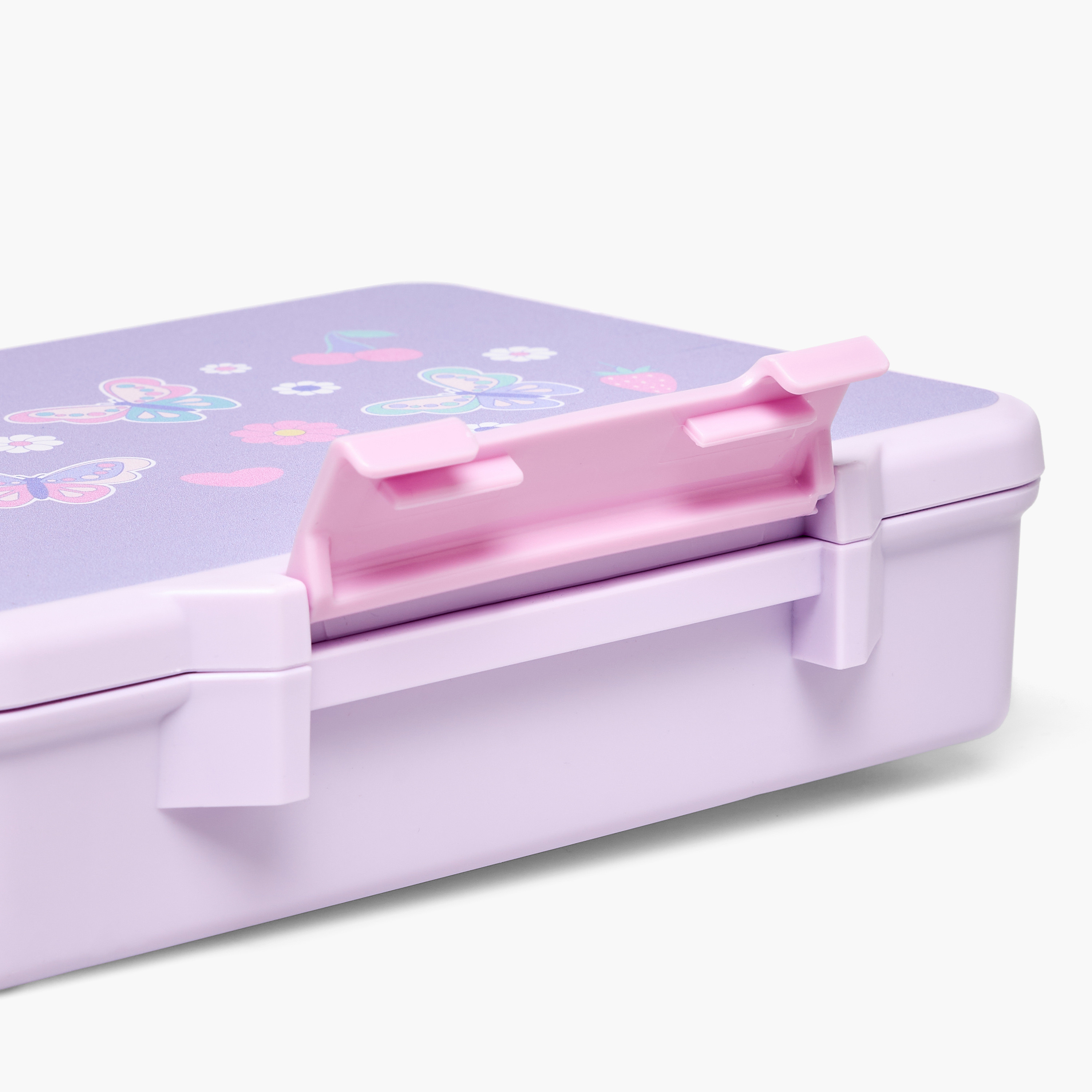 Juniors Butterfly Print Bento Box for Girls 5-8 Years with Clip Lock Lid - 1.2 L-school-lunchessentials-lunchboxes-image-7
